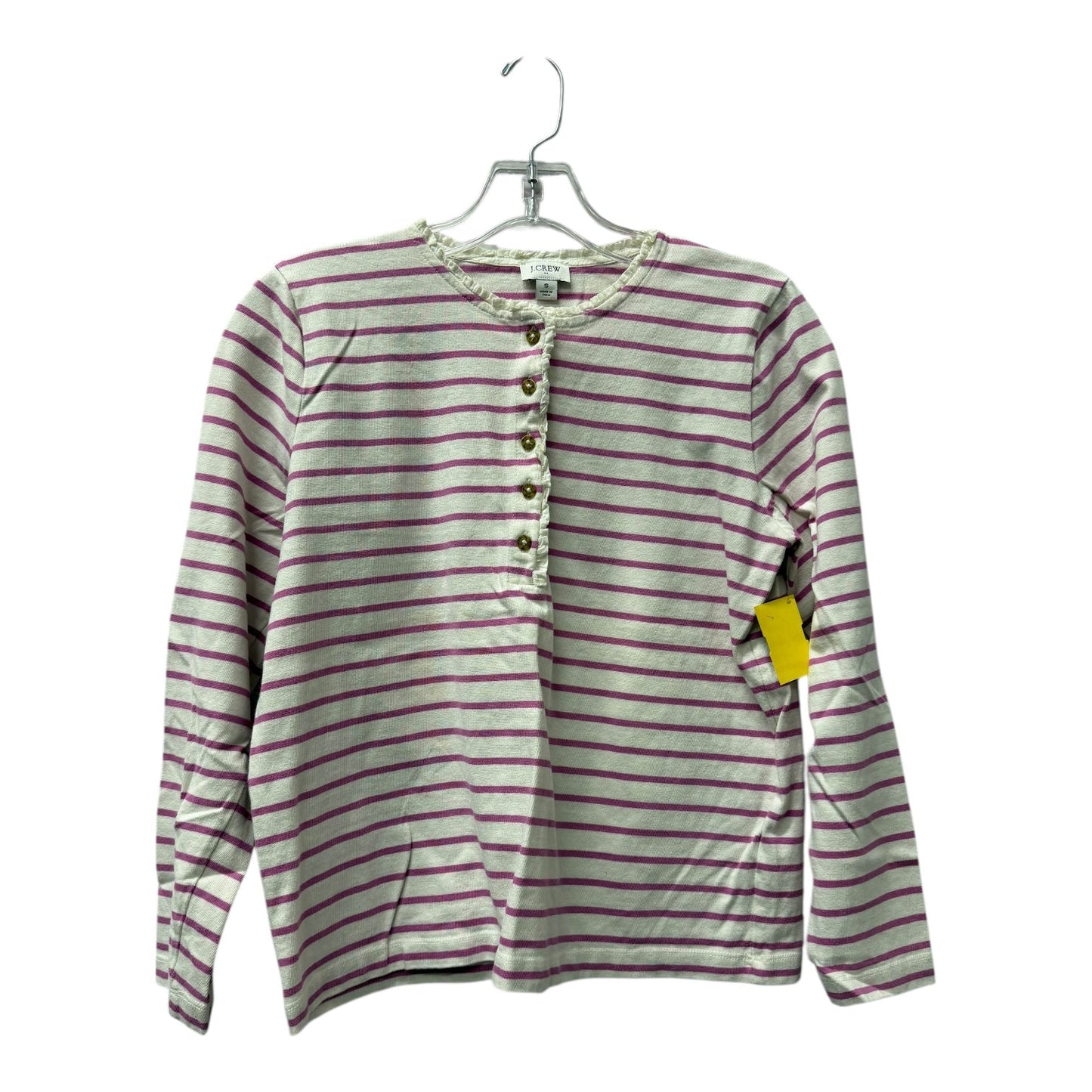 Top Ls By J. Crew In Purple & White, Size:S