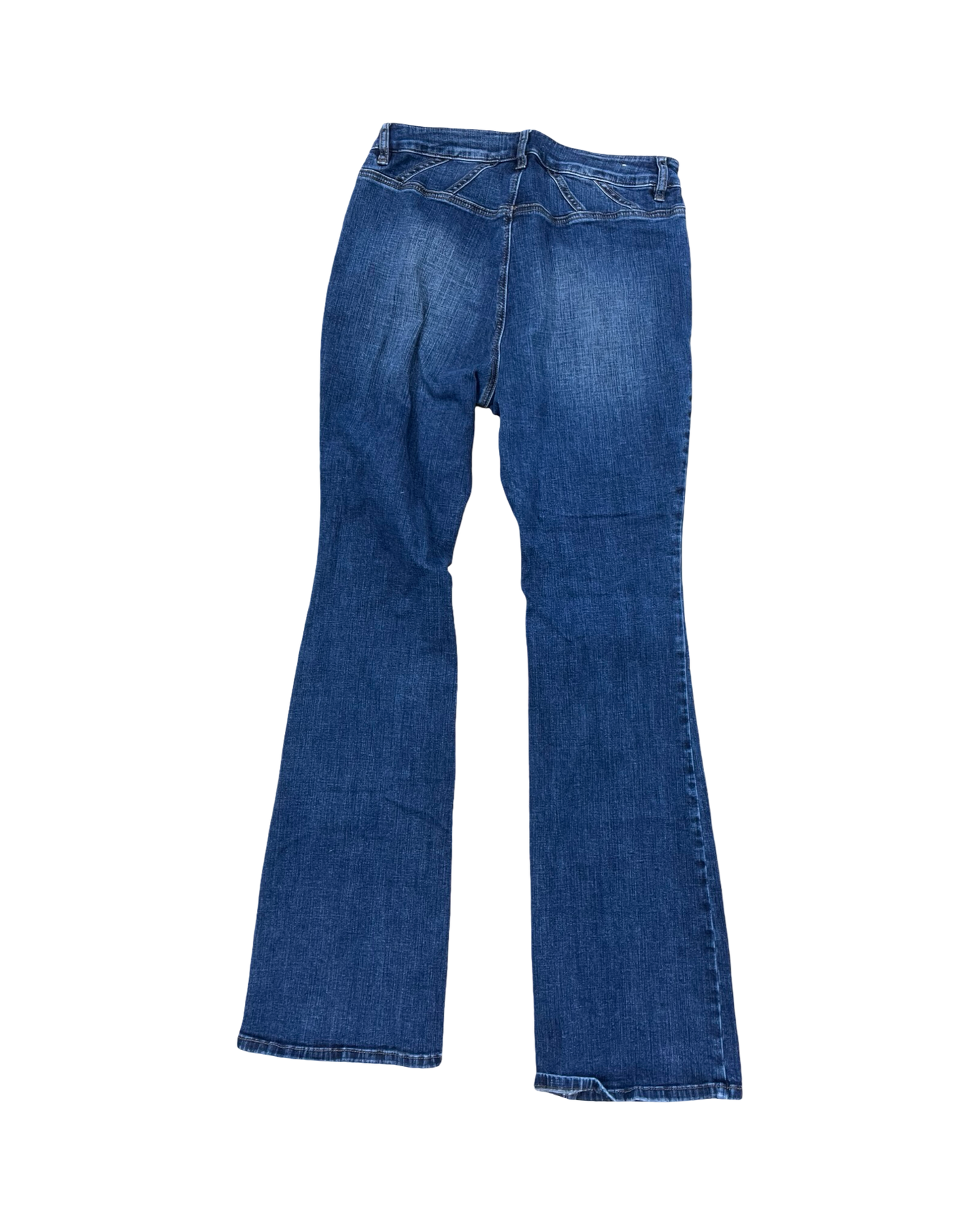 Jeans Flared By Shyanne In Blue Denim, Size:12
