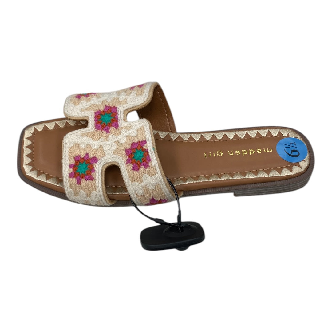 Sandals Flats By Madden Girl In Multi, Size:6.5