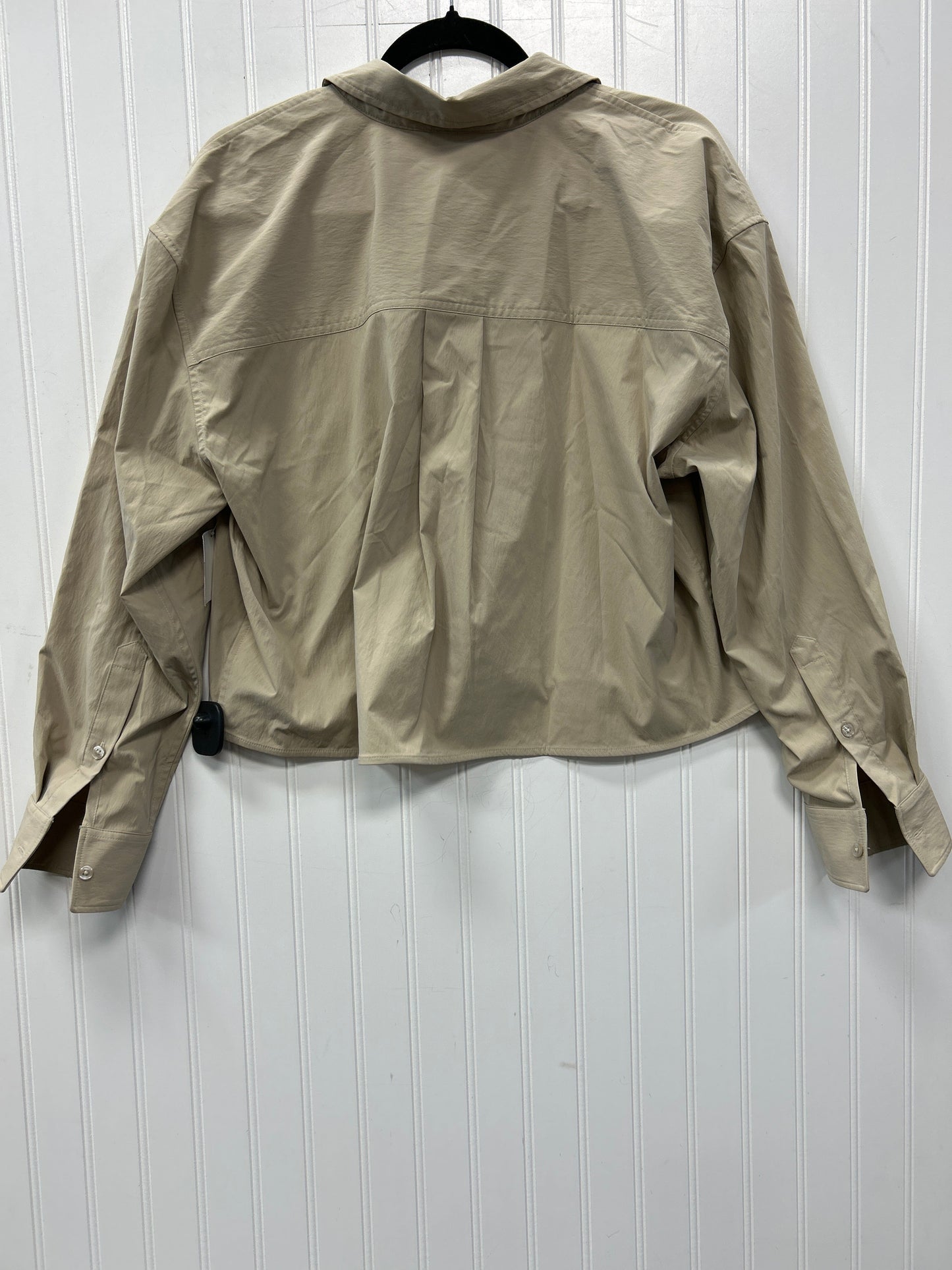Blouse Ls By Athleta In Tan, Size:L