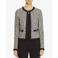 Cardigan By St. John In Black & White, Size: 2