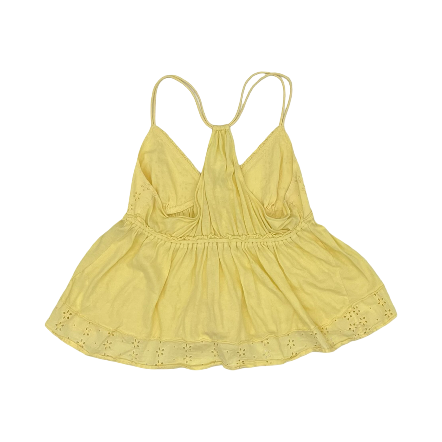 Blouse Sleeveless By Kimichi Blue In Yellow, Size:M