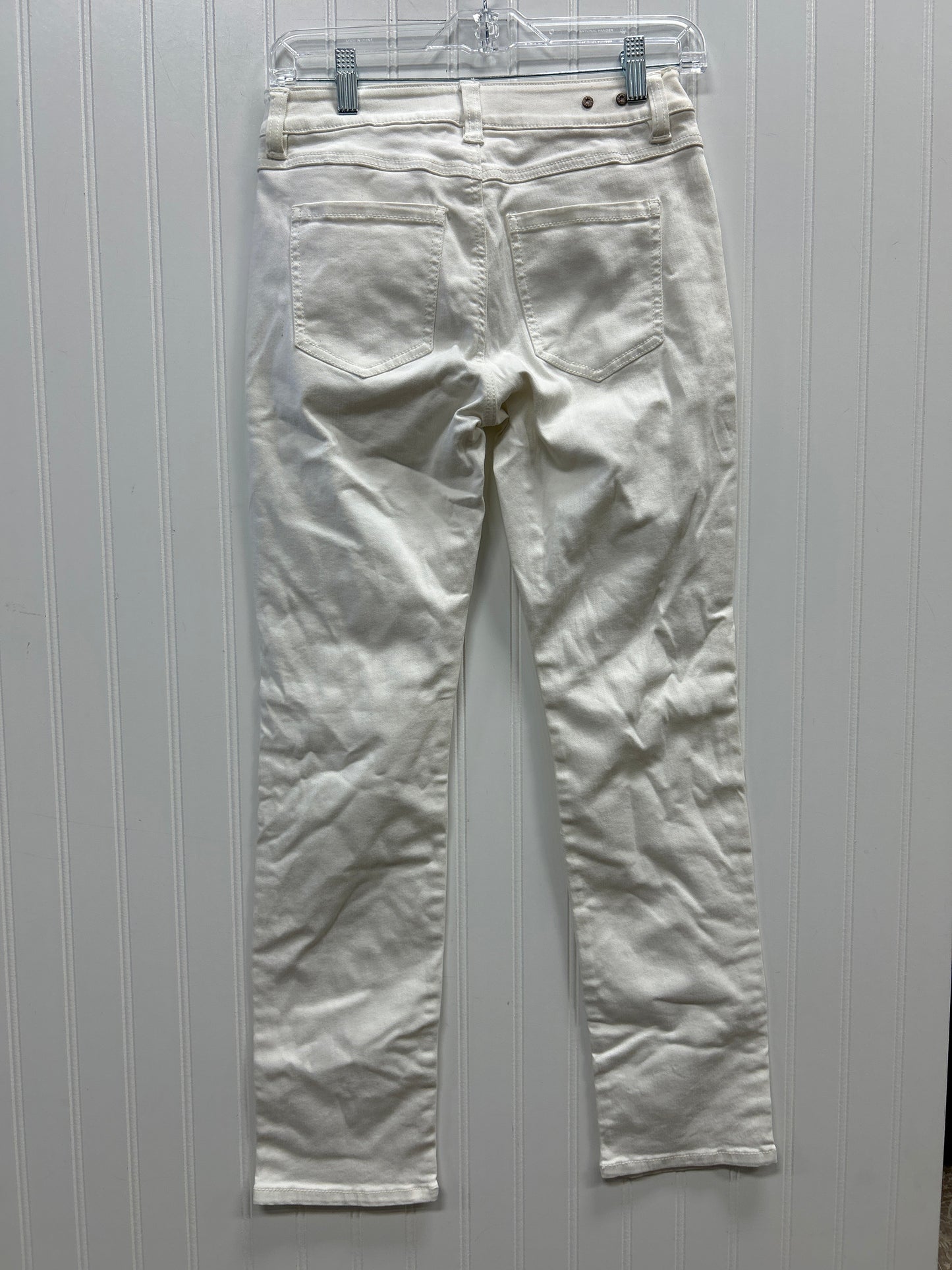 Jeans Skinny By Cabi In White Denim, Size:2