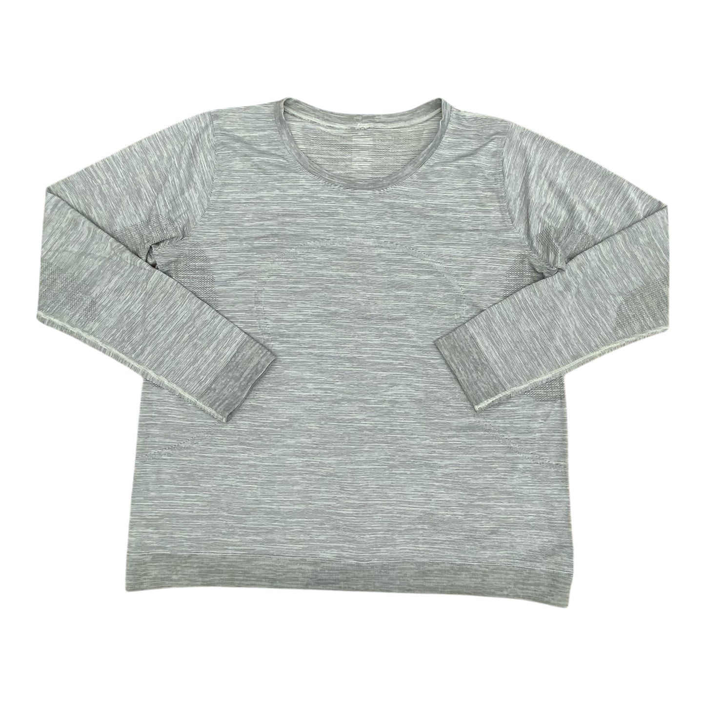 Athletic Top Ls Crewneck By Lululemon In Grey, Size:Xl