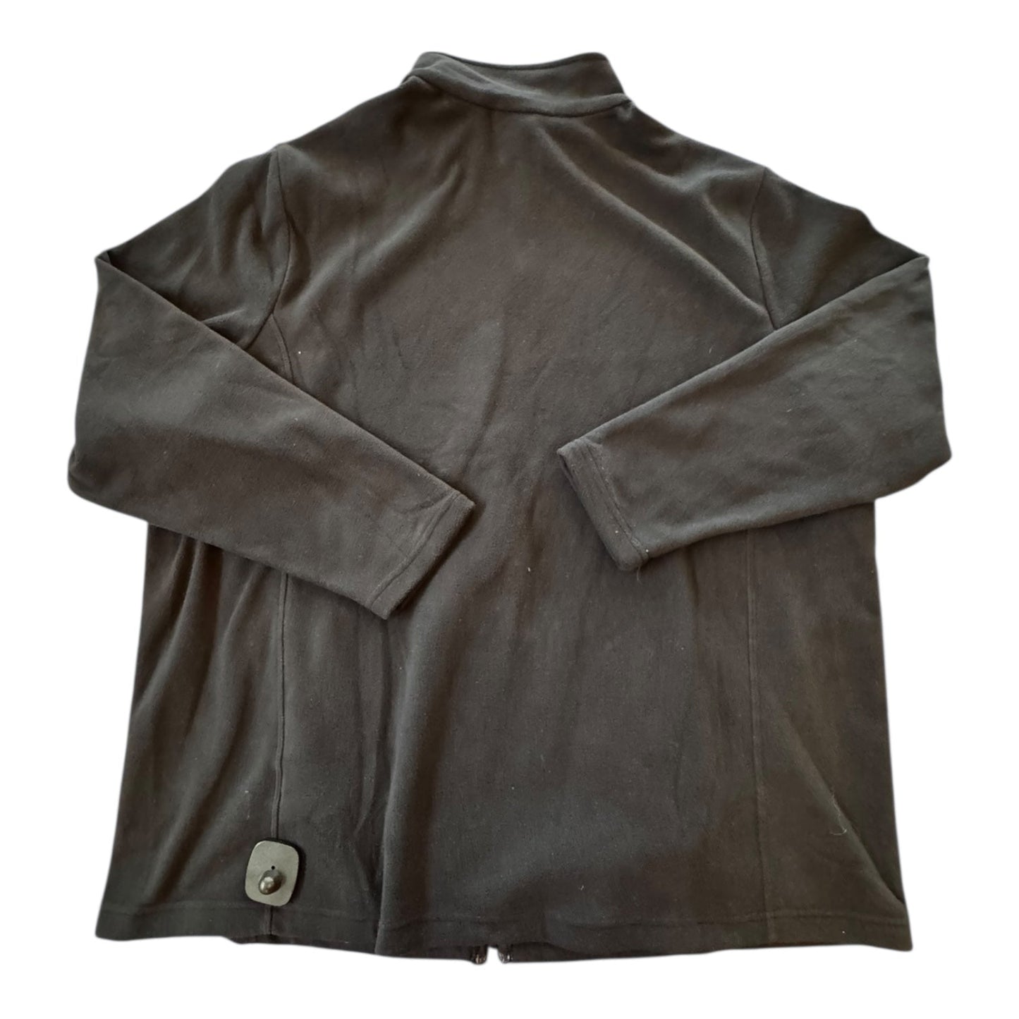 Jacket Fleece By Lands End In Black, Size:2X