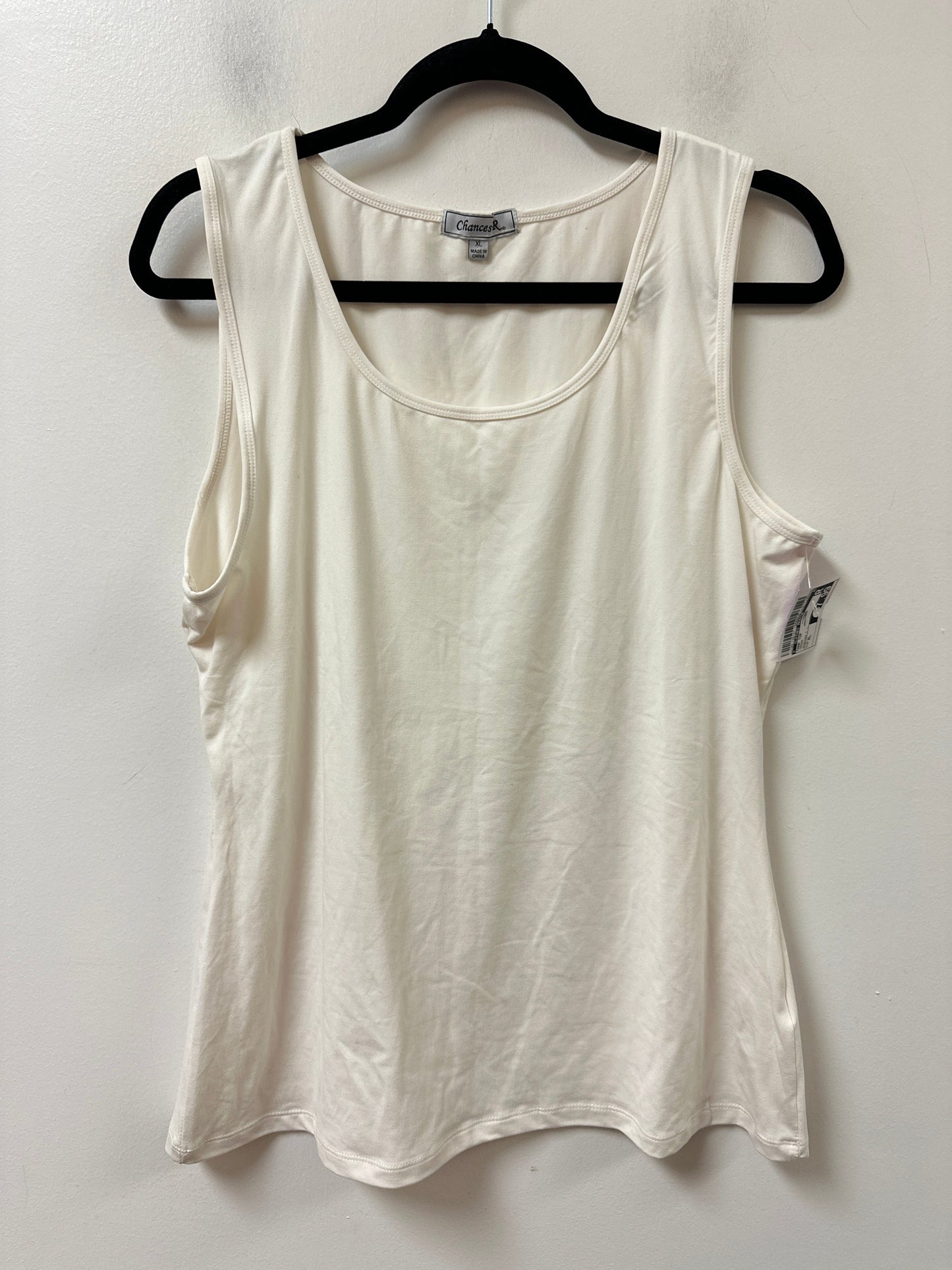 Tank Top By Clothes Mentor In Cream, Size:Xl