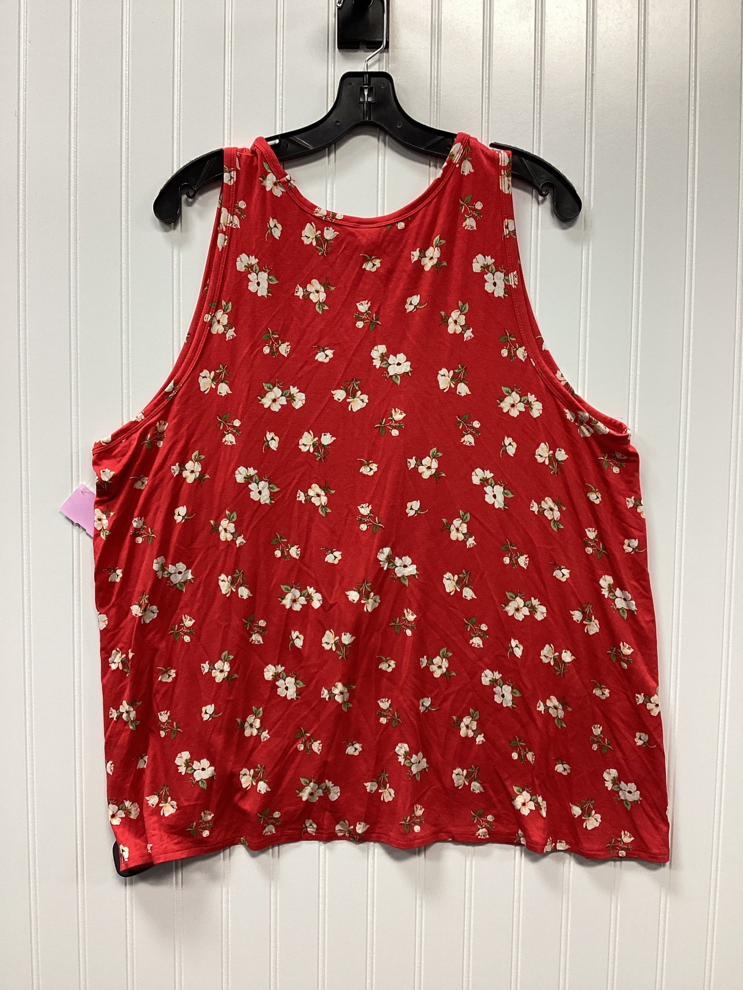 Top Sleeveless By Old Navy In Red, Size:1X