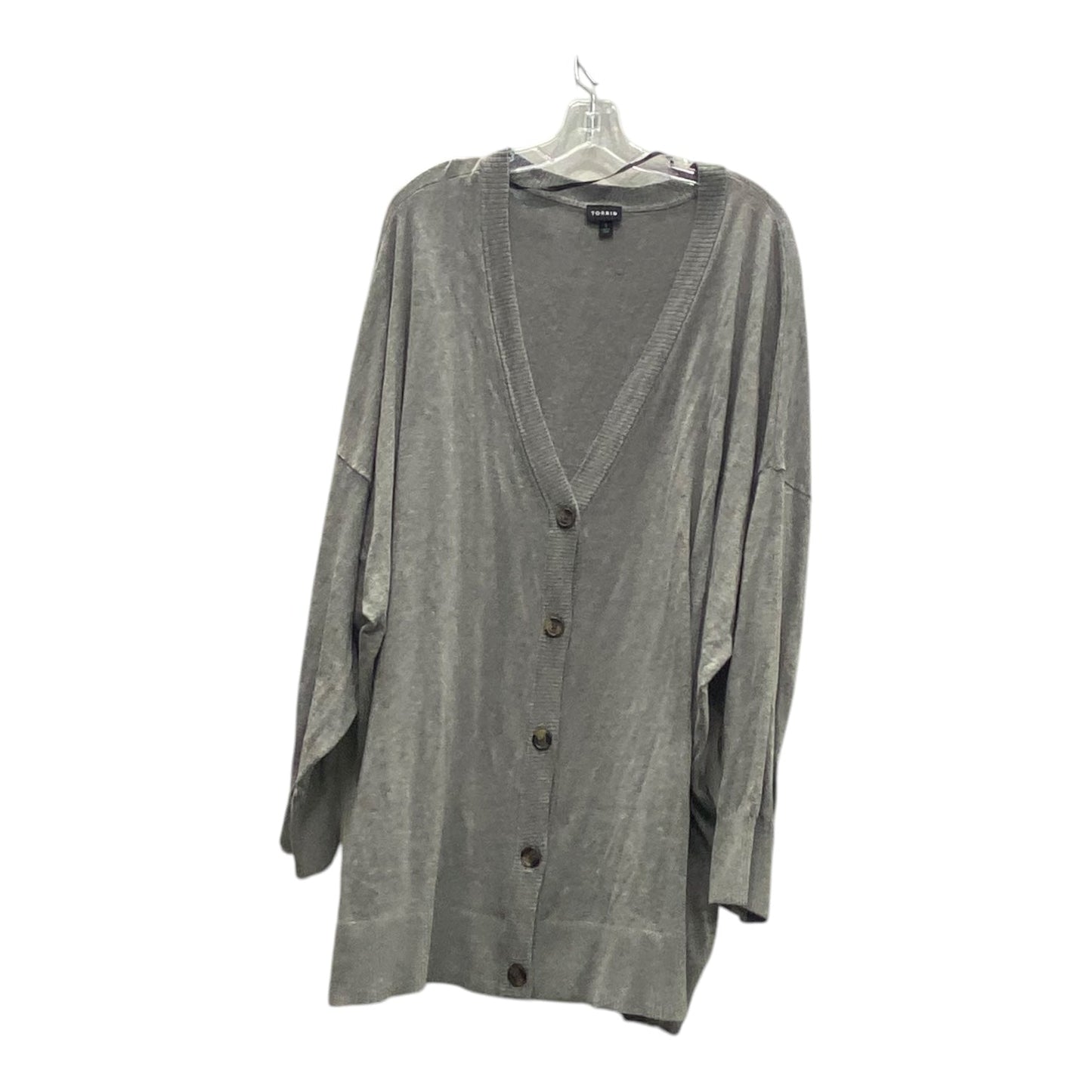 Cardigan By Torrid In Grey, Size:5