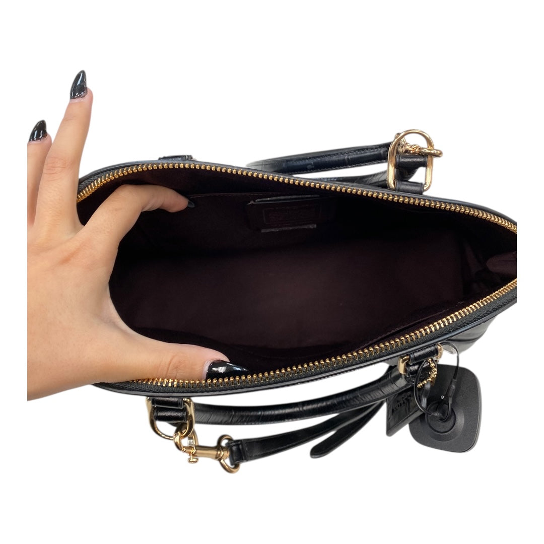 Handbag Designer By Coach In Black, Size:Large