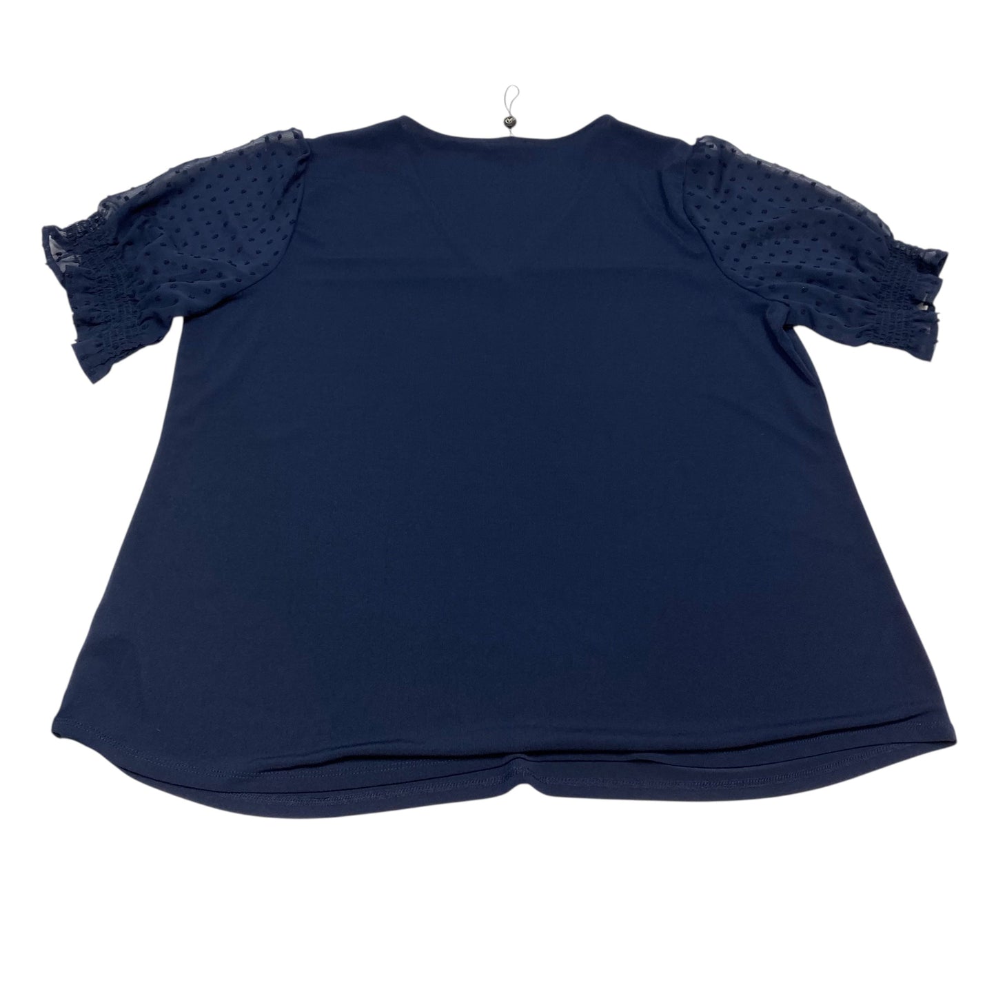 Top Ss By Adrianna Papell In Navy, Size:1X