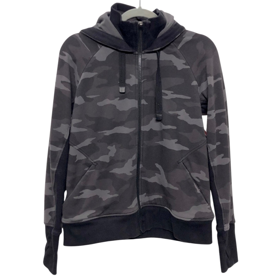 Athletic Jacket By Athleta In Black & Grey, Size:Mp