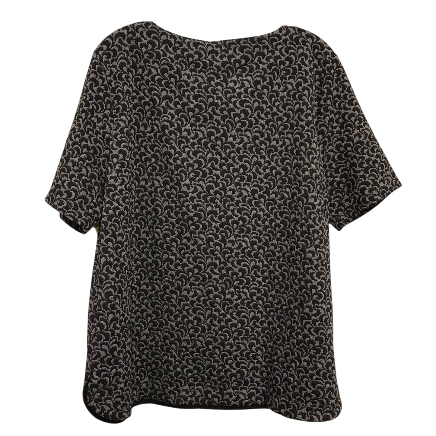 Top Ss By Loft In Black & Grey, Size:Xl