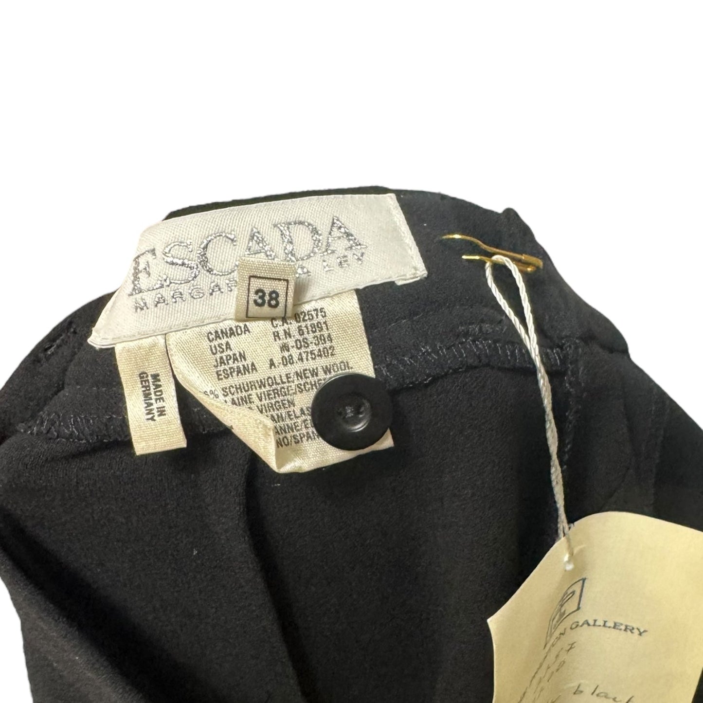 Pants Designer By Escada In Black, Size: 6