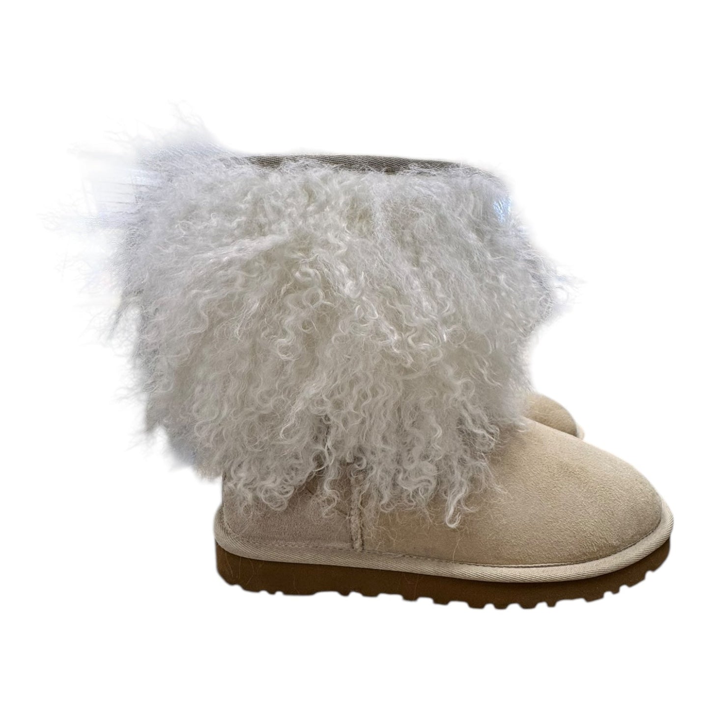 Boots Designer By Ugg In Cream, Size:6
