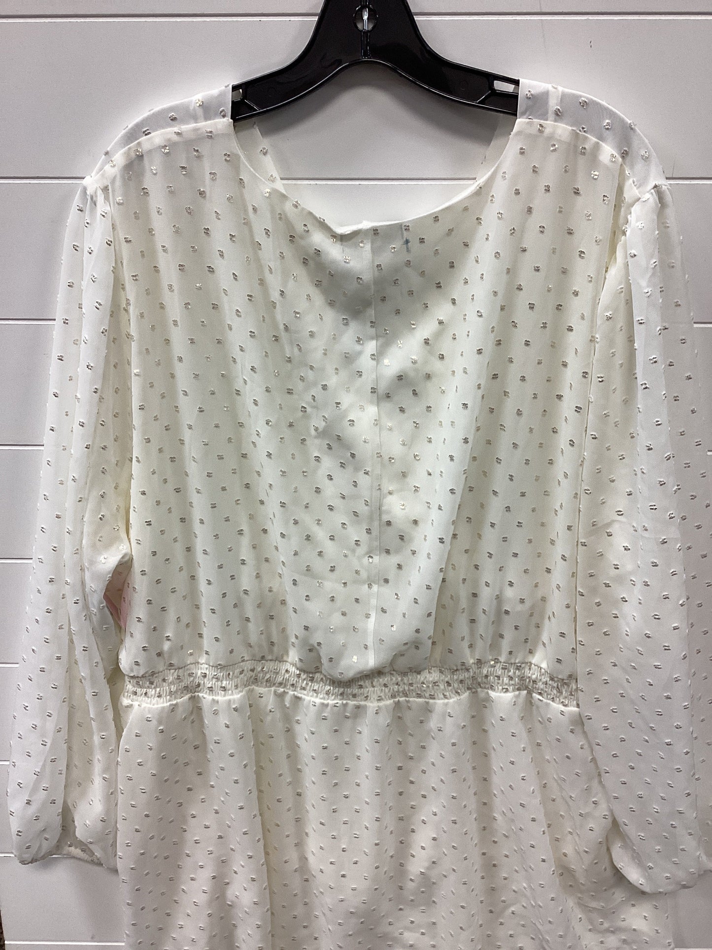 Top Ss By Lane Bryant In White, Size:3X