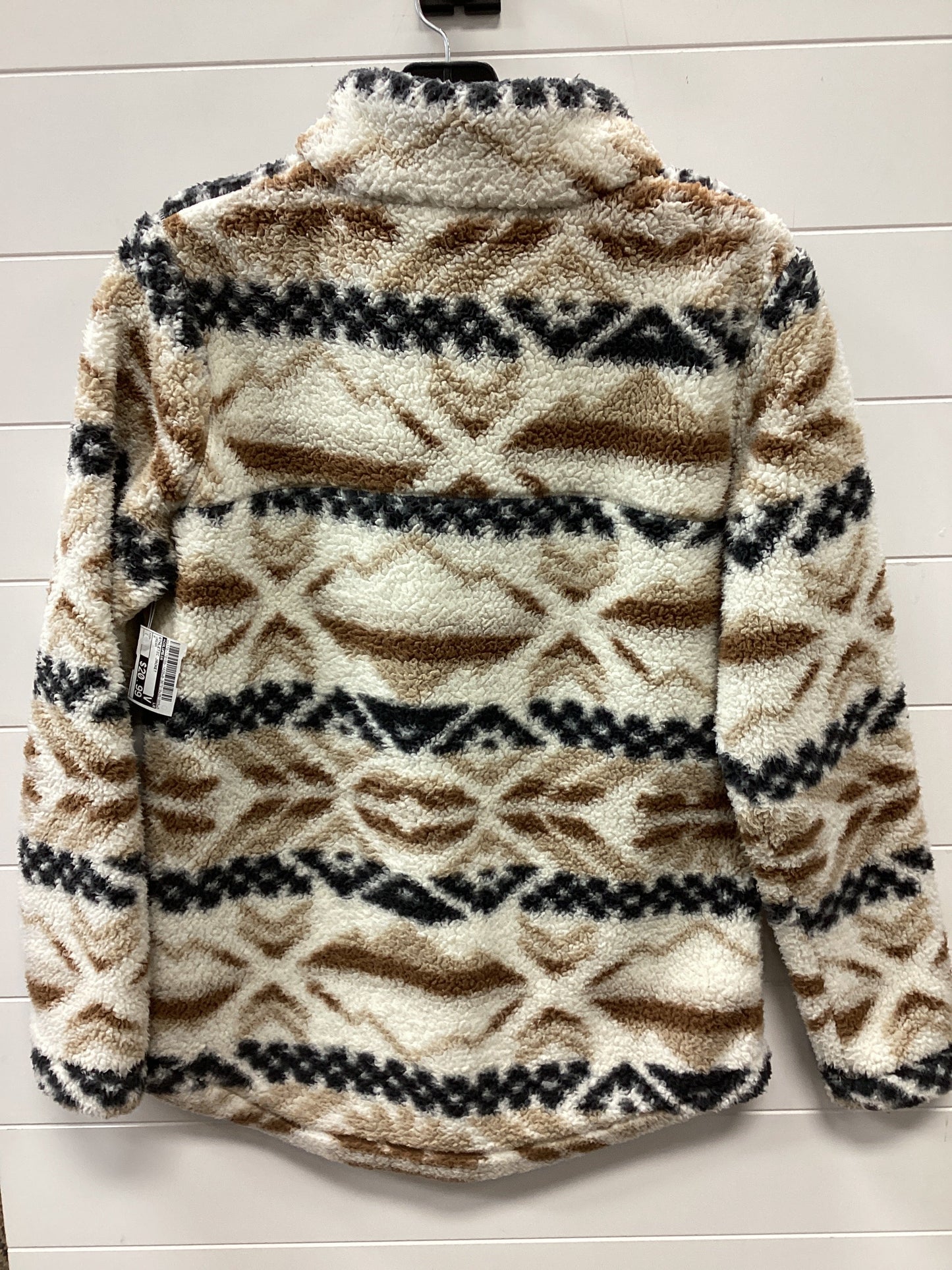 Athletic Jacket By Columbia In Cream, Size:M