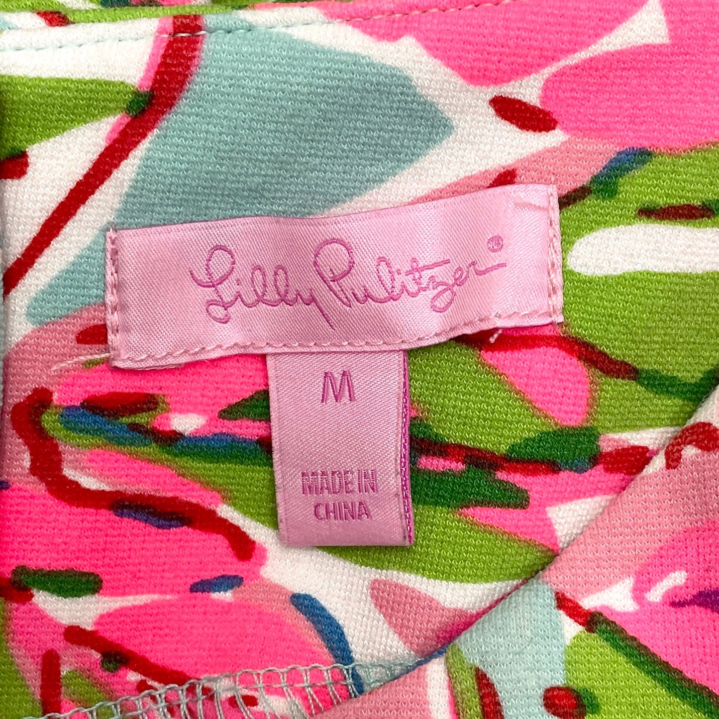 Top 3/4 Sleeve Designer By Lilly Pulitzer In Pink & White, Size: Xs