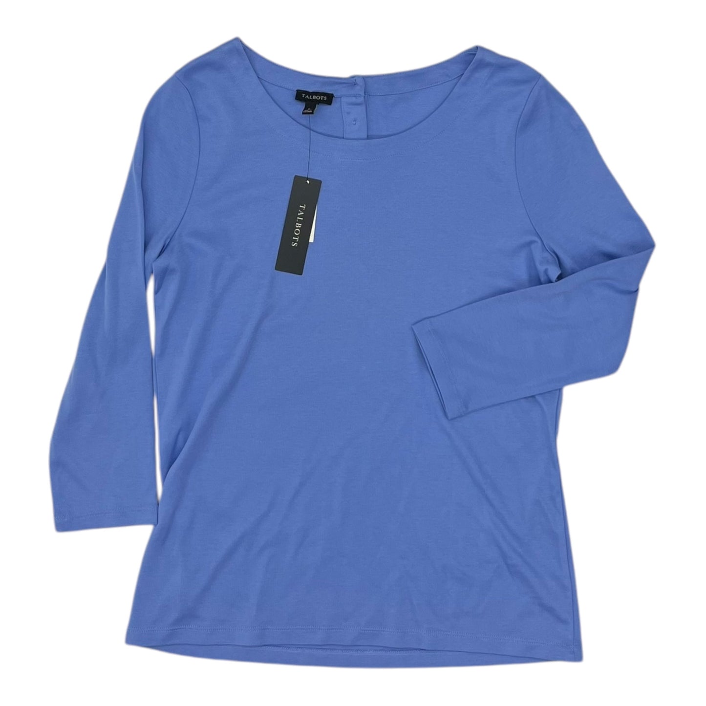 Top 3/4 Sleeve By Talbots In Blue, Size:S