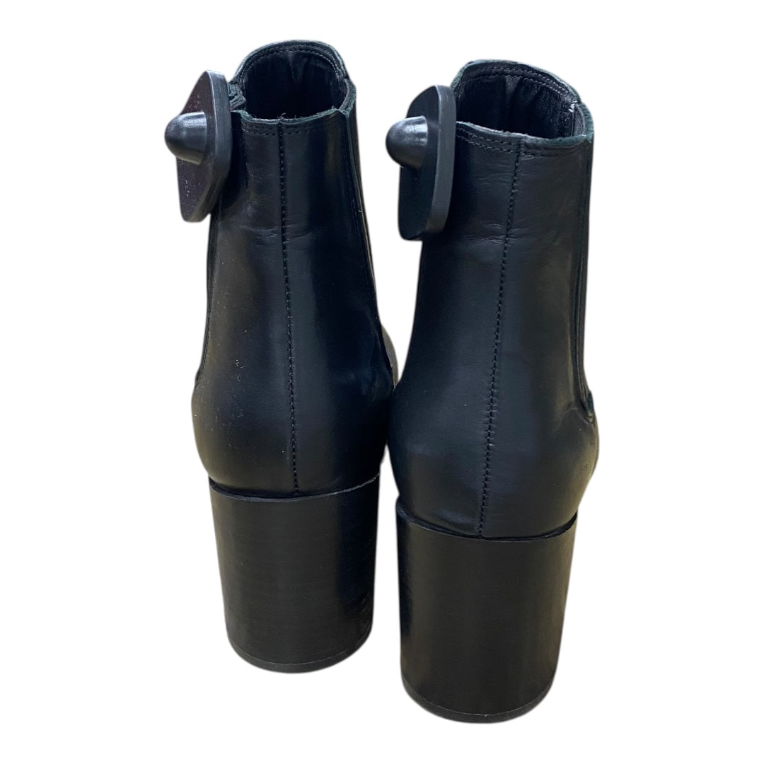 Boots Ankle Heels By Steve Madden In Black, Size:9