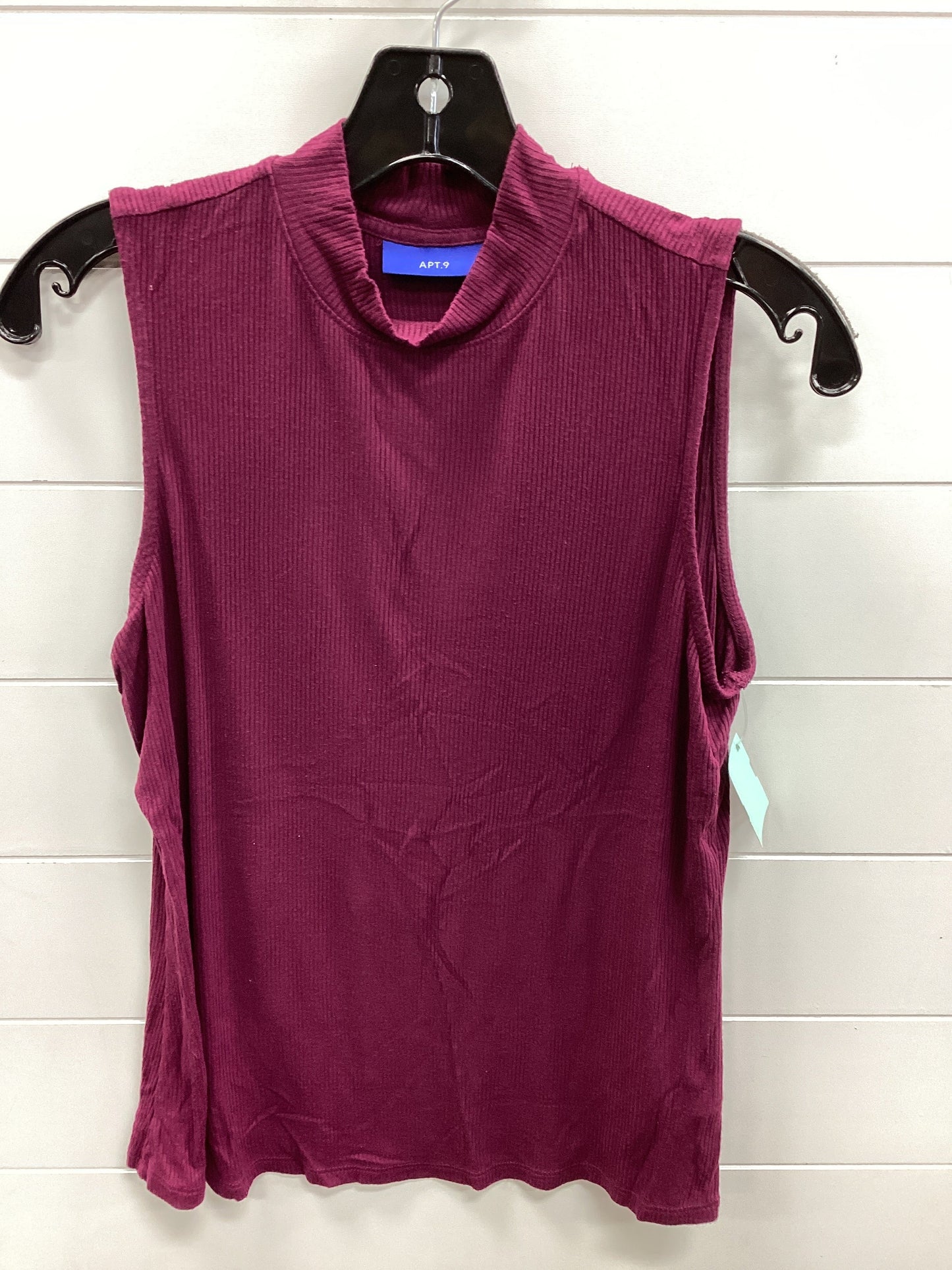 Top Sleeveless By Apt 9 In Purple, Size:S
