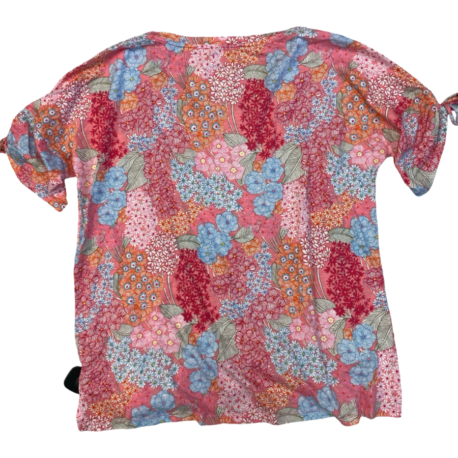 Top Ss By Talbots In Floral Print, Size:1X