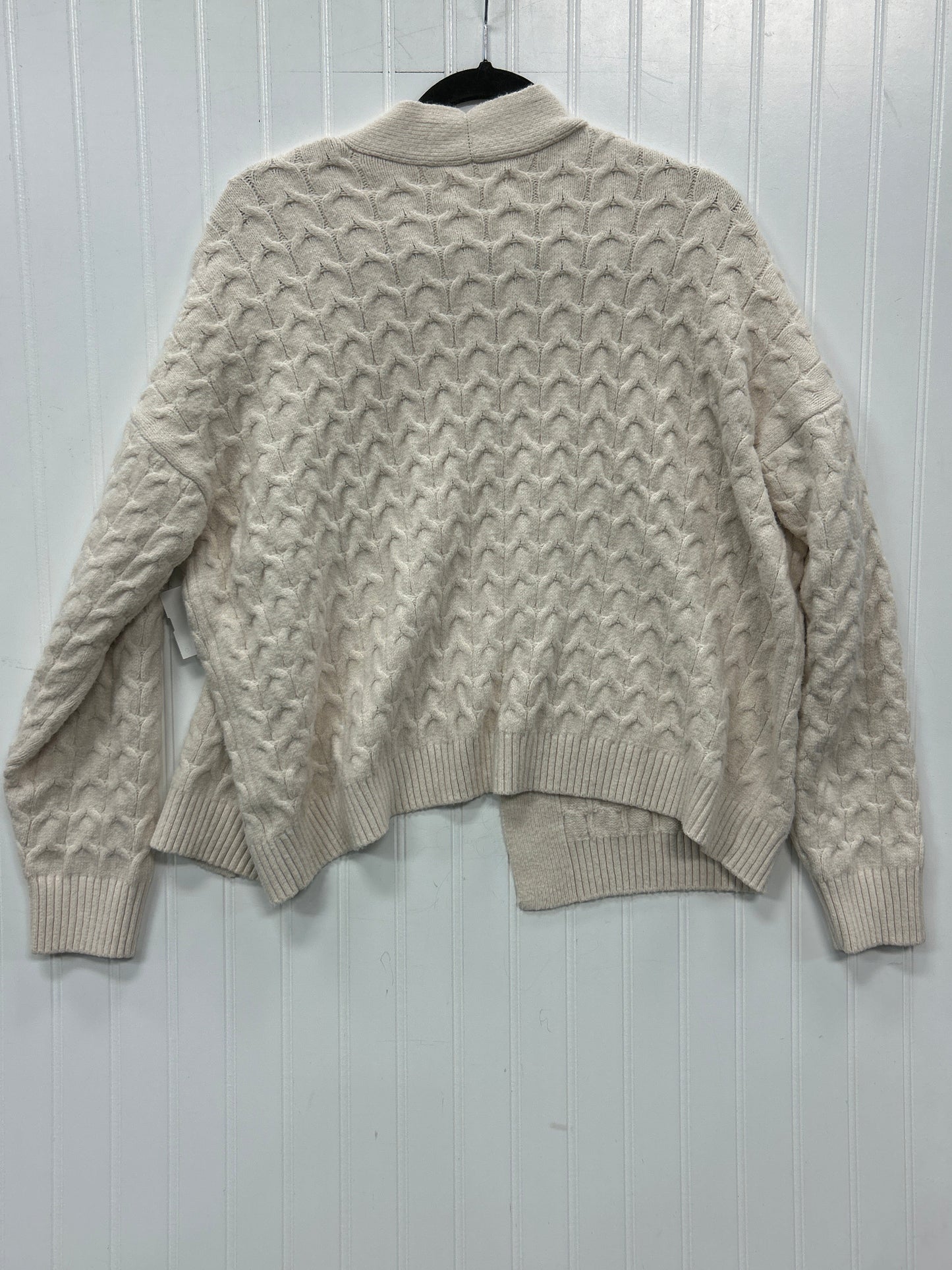 Sweater Cardigan By Lc Lauren Conrad In Cream, Size:L