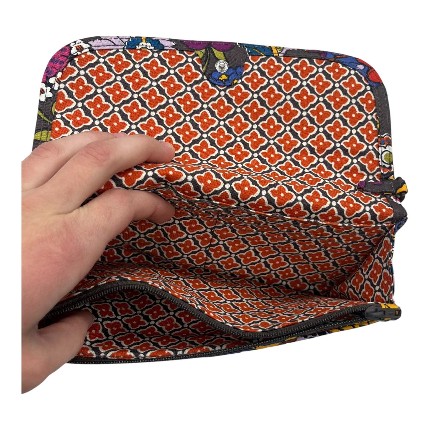 Wallet By Vera Bradley In Floral Print, Size:Large