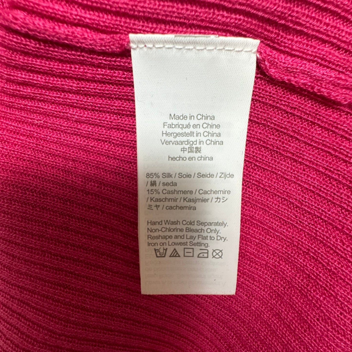 Silk-Cashmere Top Short Sleeve By J. Crew In Pink, Size: Xs