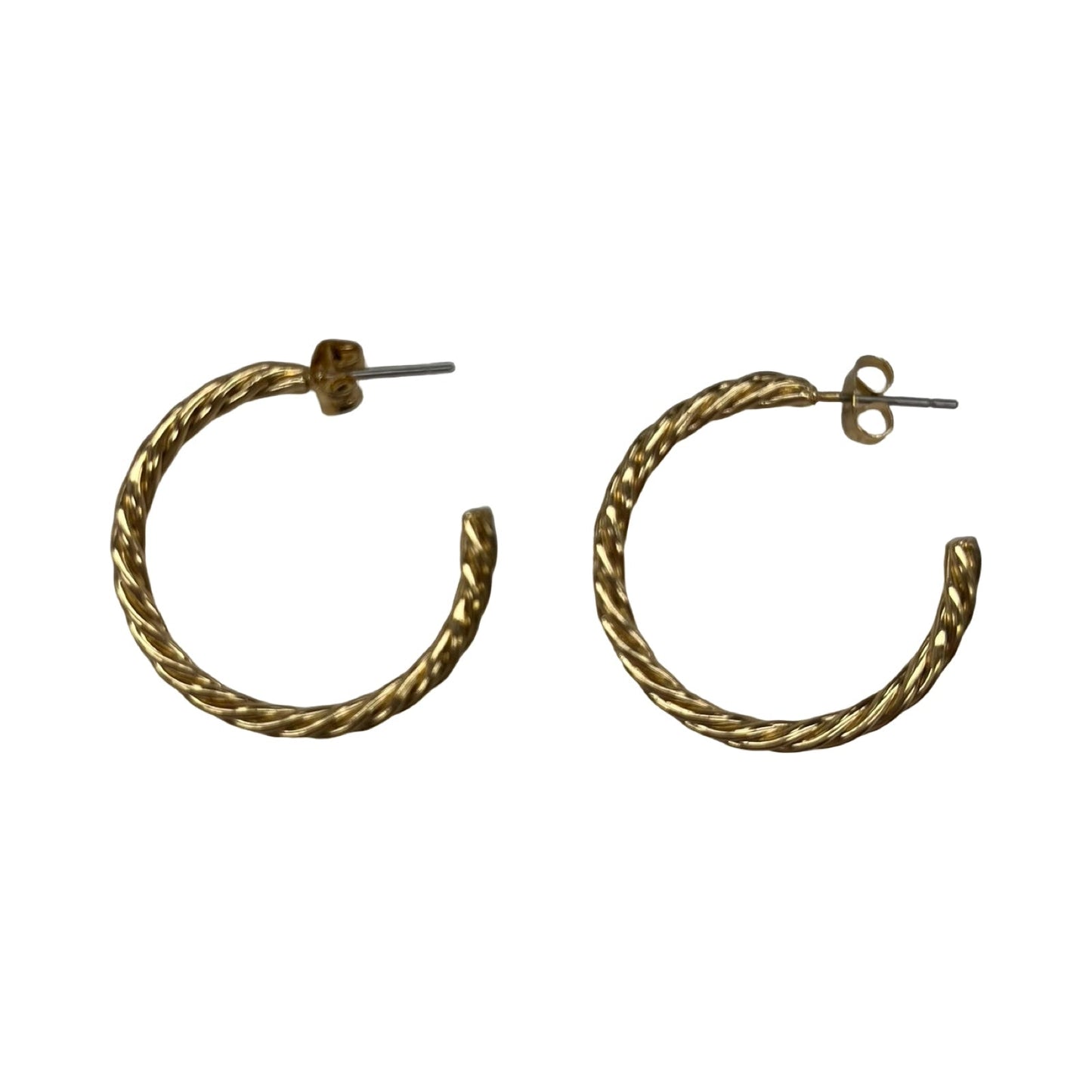 Earrings Hoop By Clothes Mentor In Gold