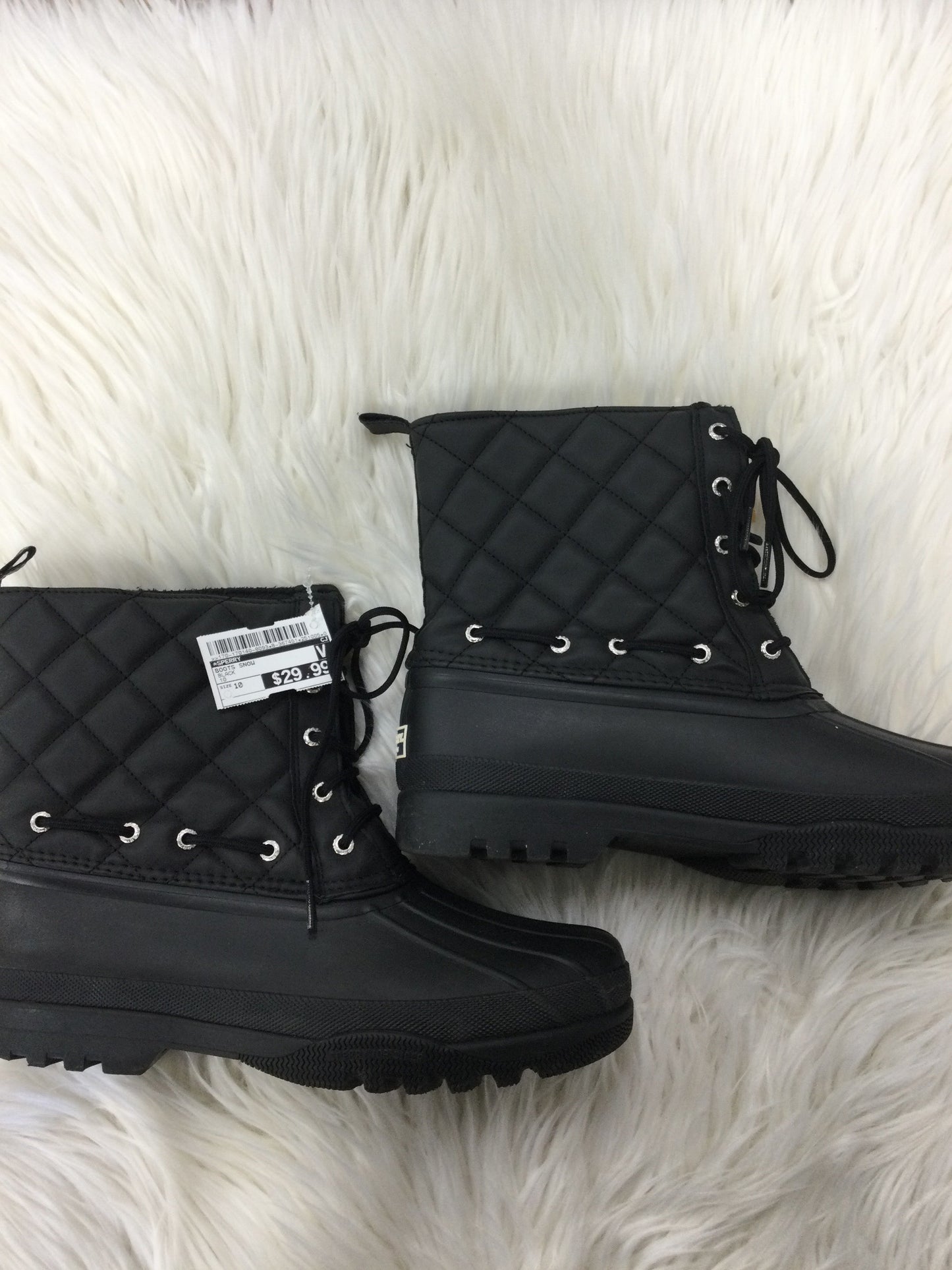 Boots Snow By Sperry In Black, Size:10