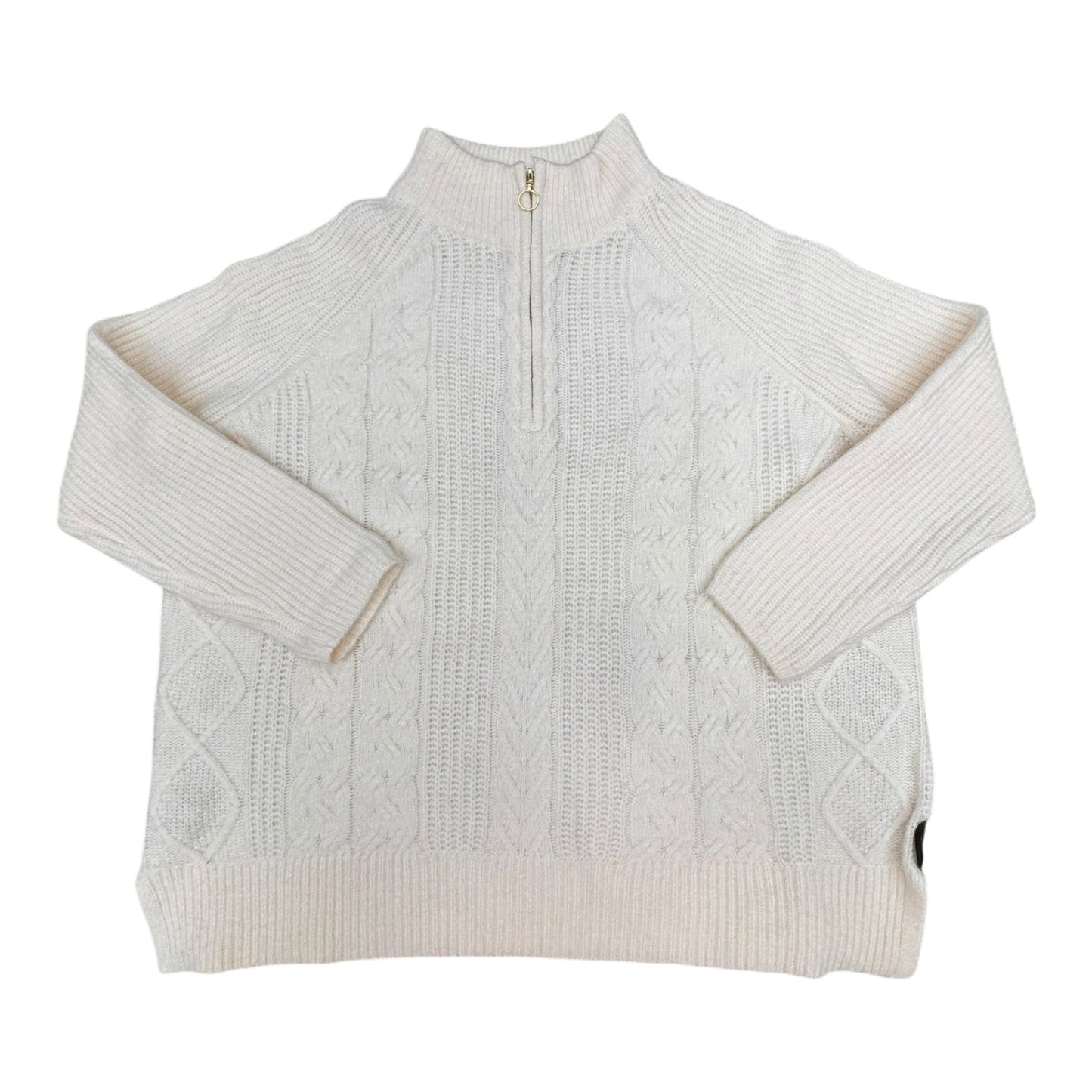 Sweater By Loft In Cream, Size:L