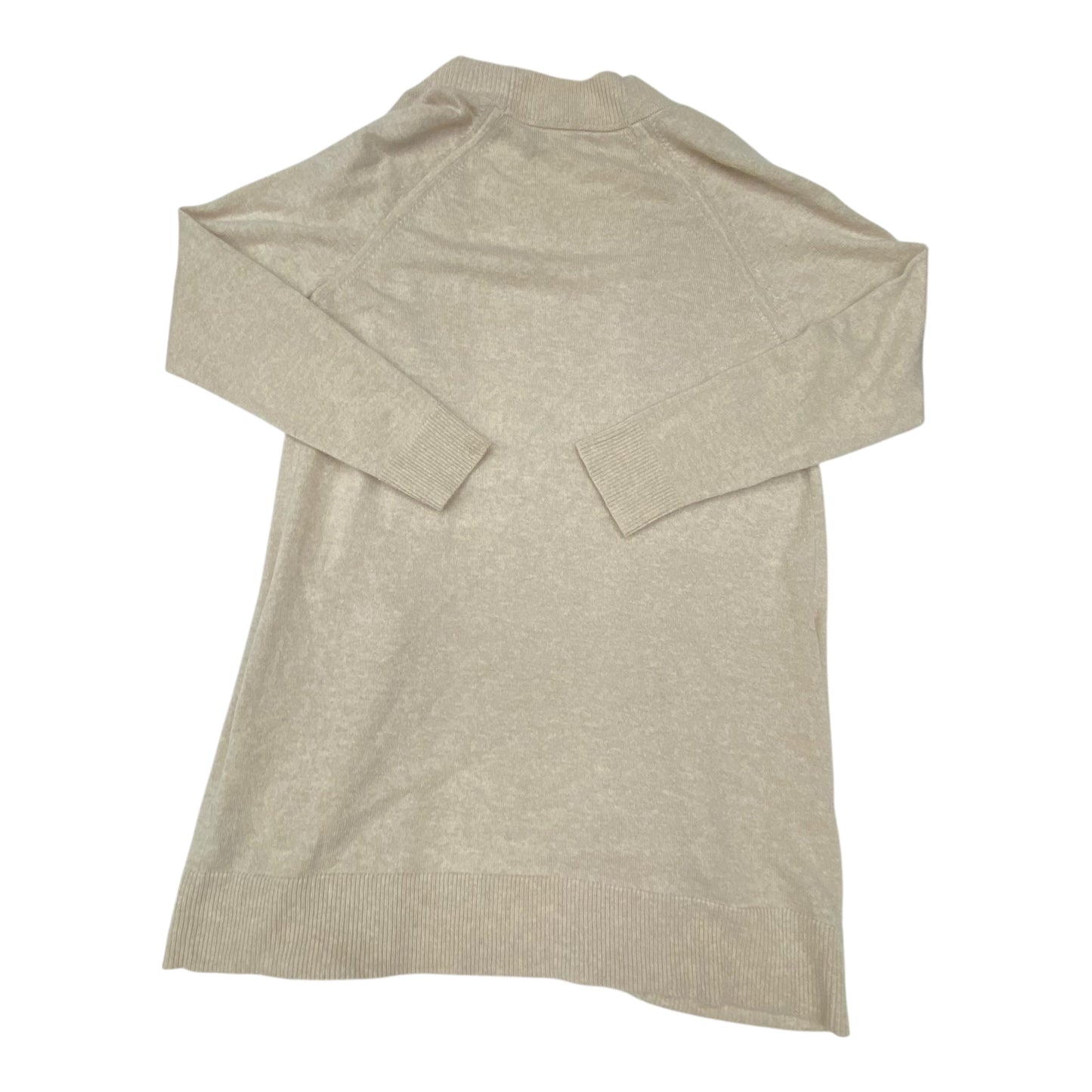 Sweater Cardigan Designer By Theory In Beige, Size:M