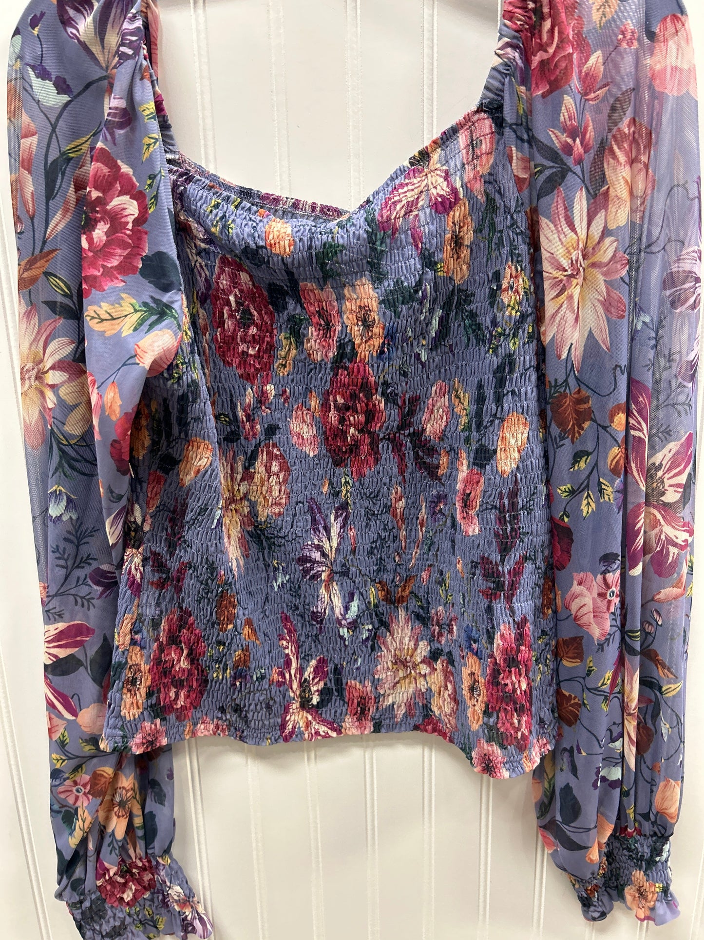 Top Ls By Anthropologie In Floral Print, Size:L