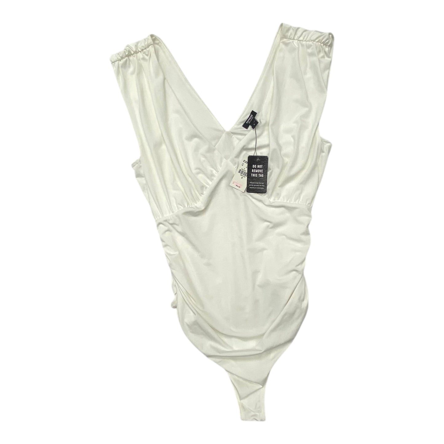 Bodysuit By Express In White, Size:M