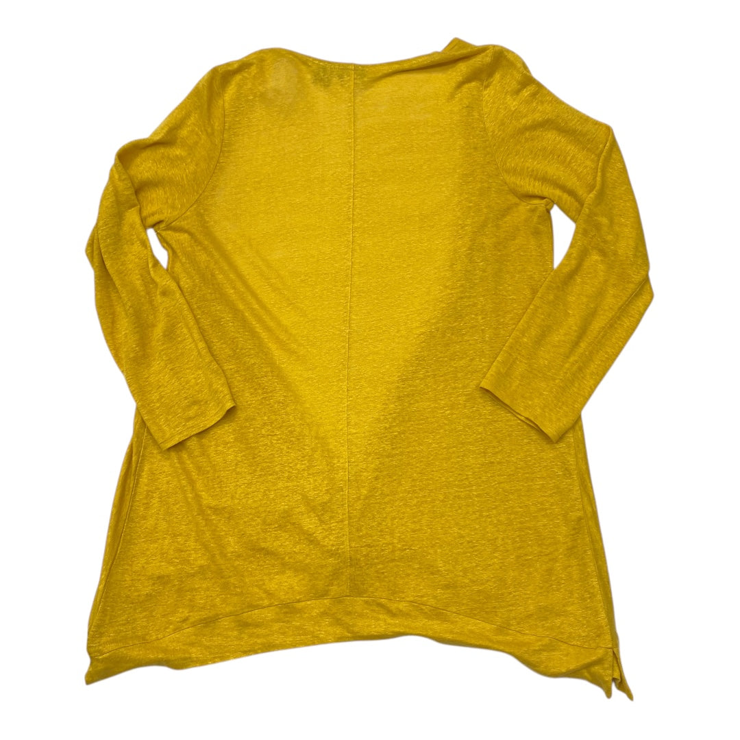 Cardigan By T Tahari In Yellow, Size:L