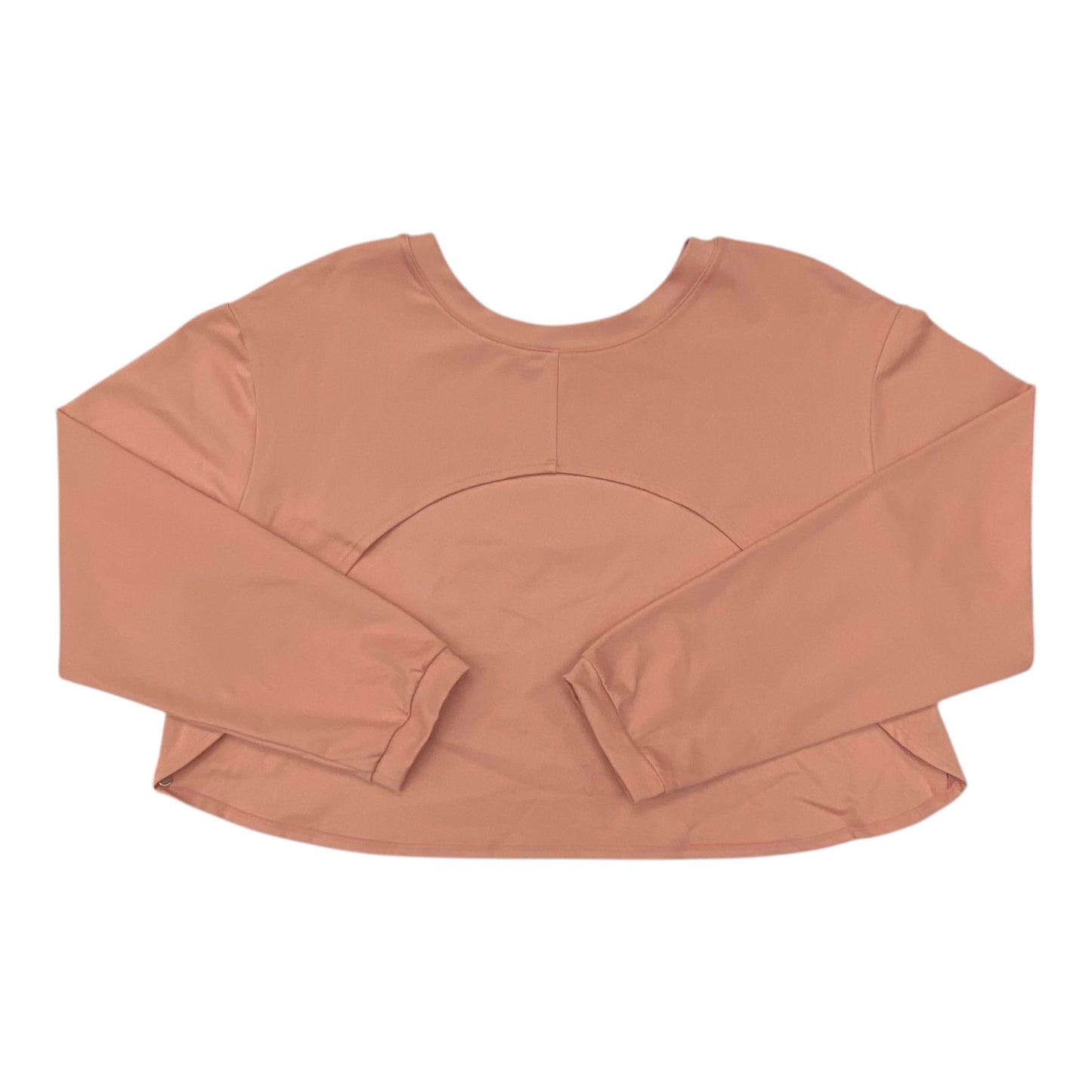 Athletic Top Ls Crewneck By Nike In Pink, Size:L