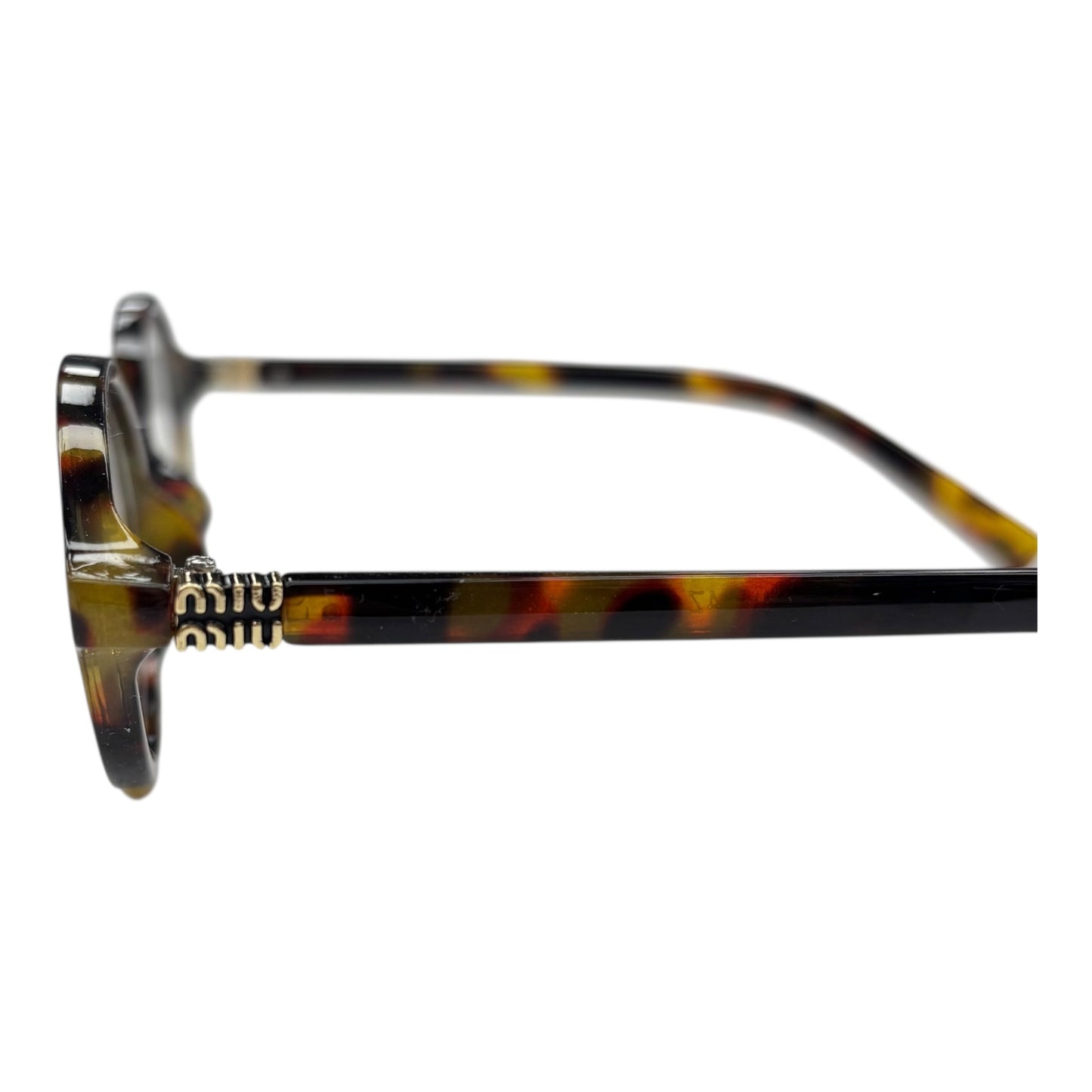 Glasses Luxury Designer By Miu Miu In Tortoise Shell Print