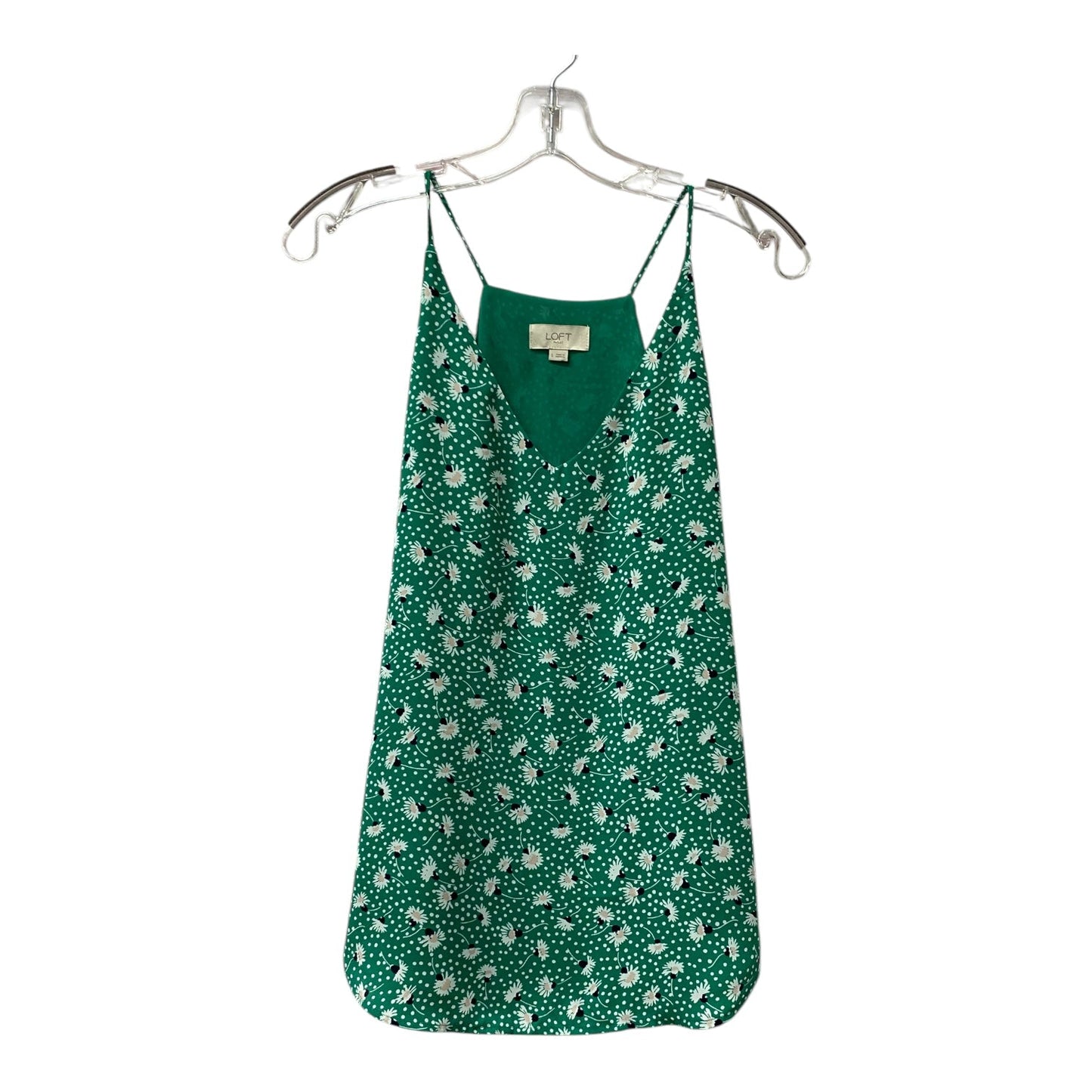 Top Sleeveless By Loft In Green, Size:S