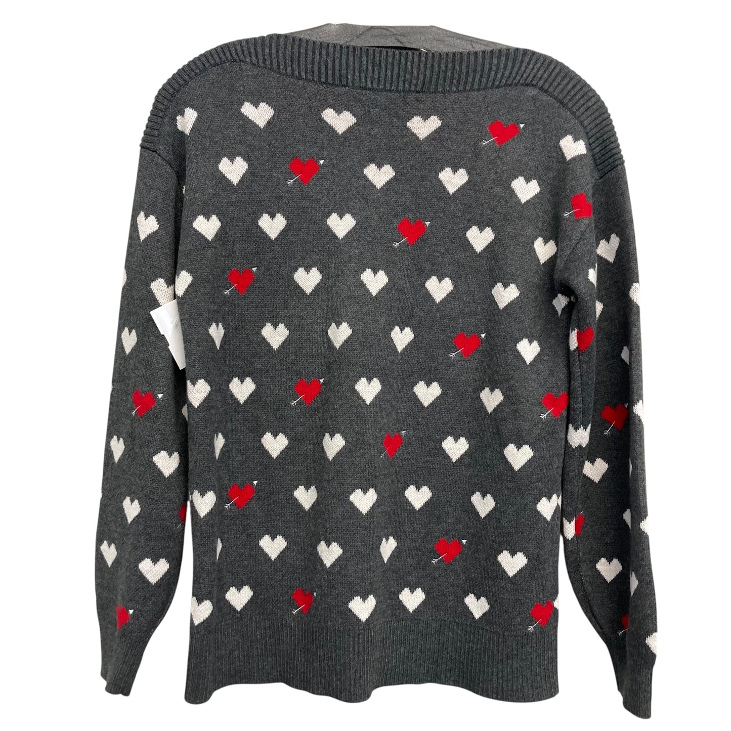 Sweater By Loft In Grey & Pink, Size:Xs