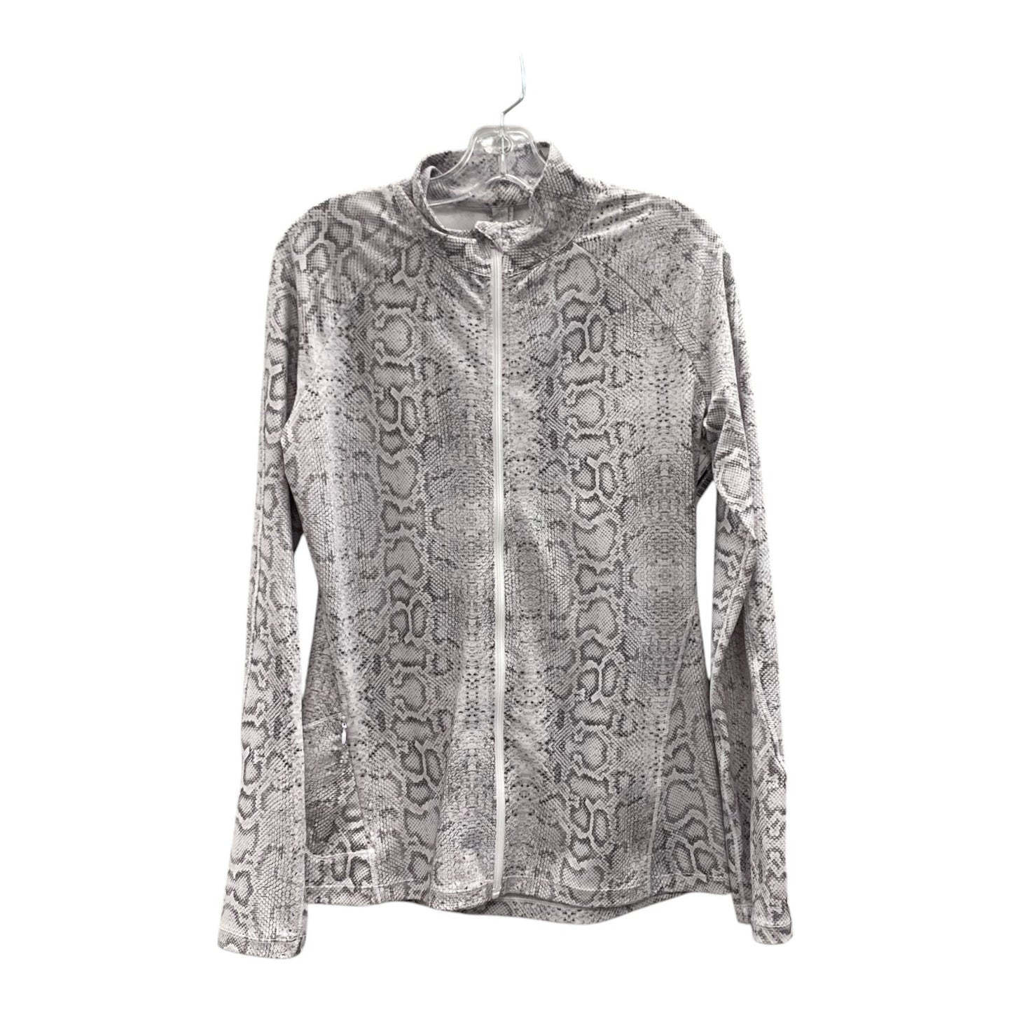Athletic Jacket By Lorna Jane In Grey, Size:M