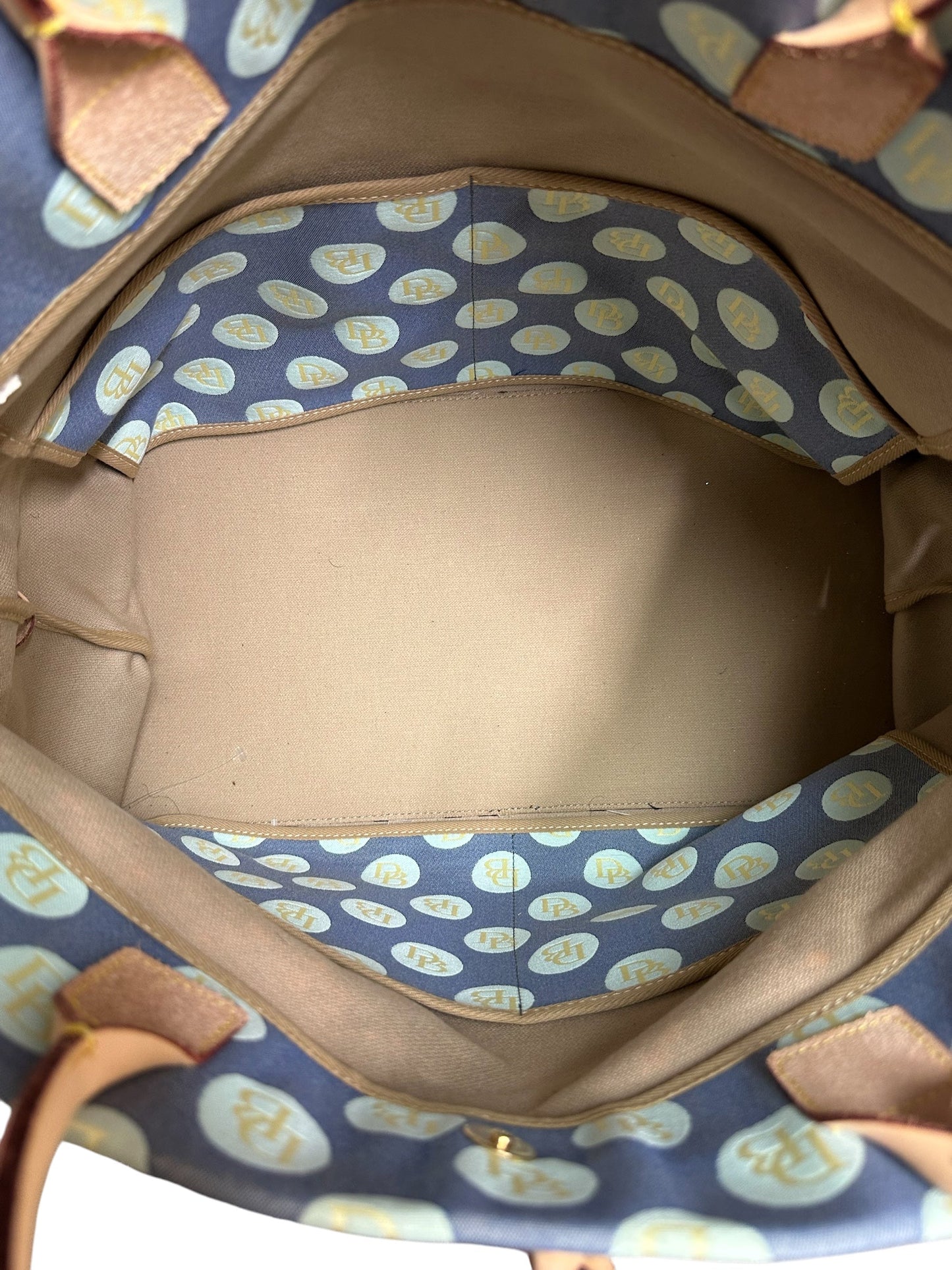 Handbag Designer By Dooney And Bourke In Blue, Size:Large