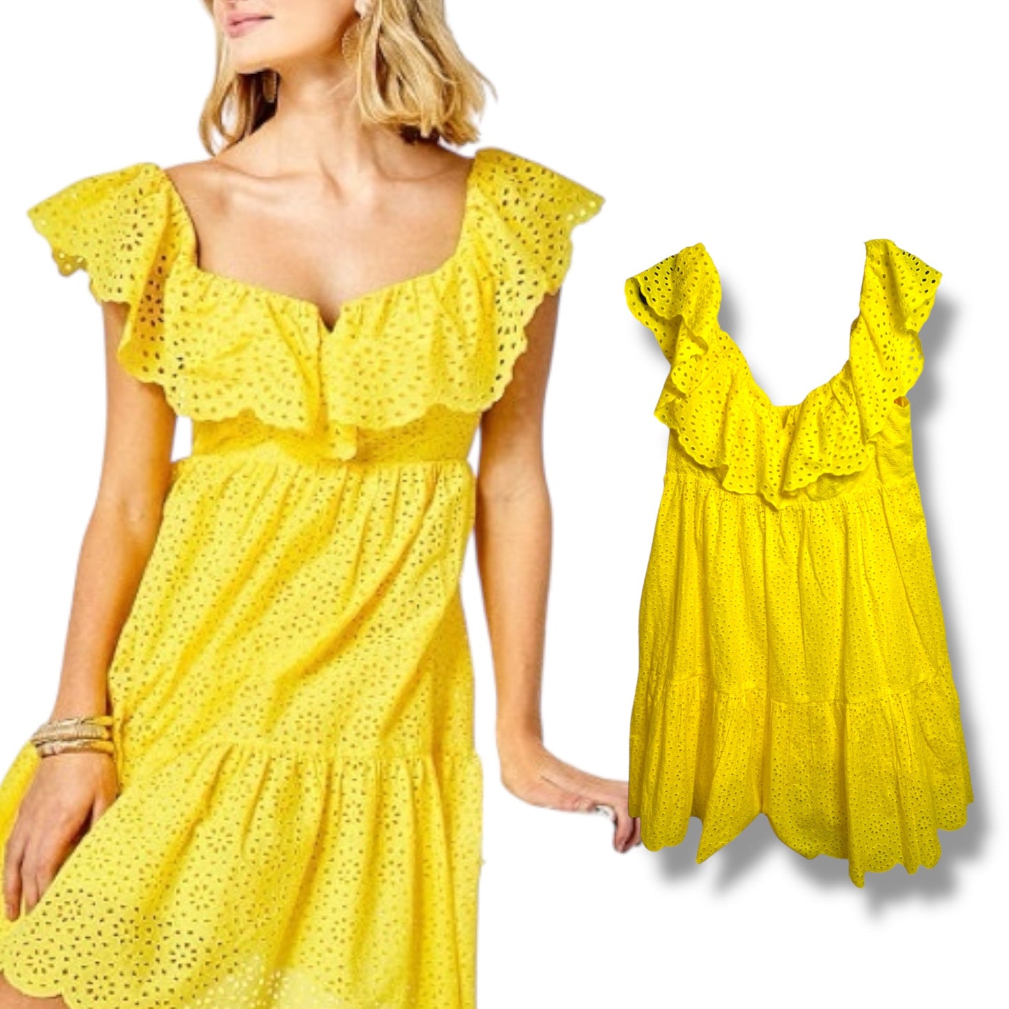 Dress Designer By Lilly Pulitzer In Yellow, Size: 8