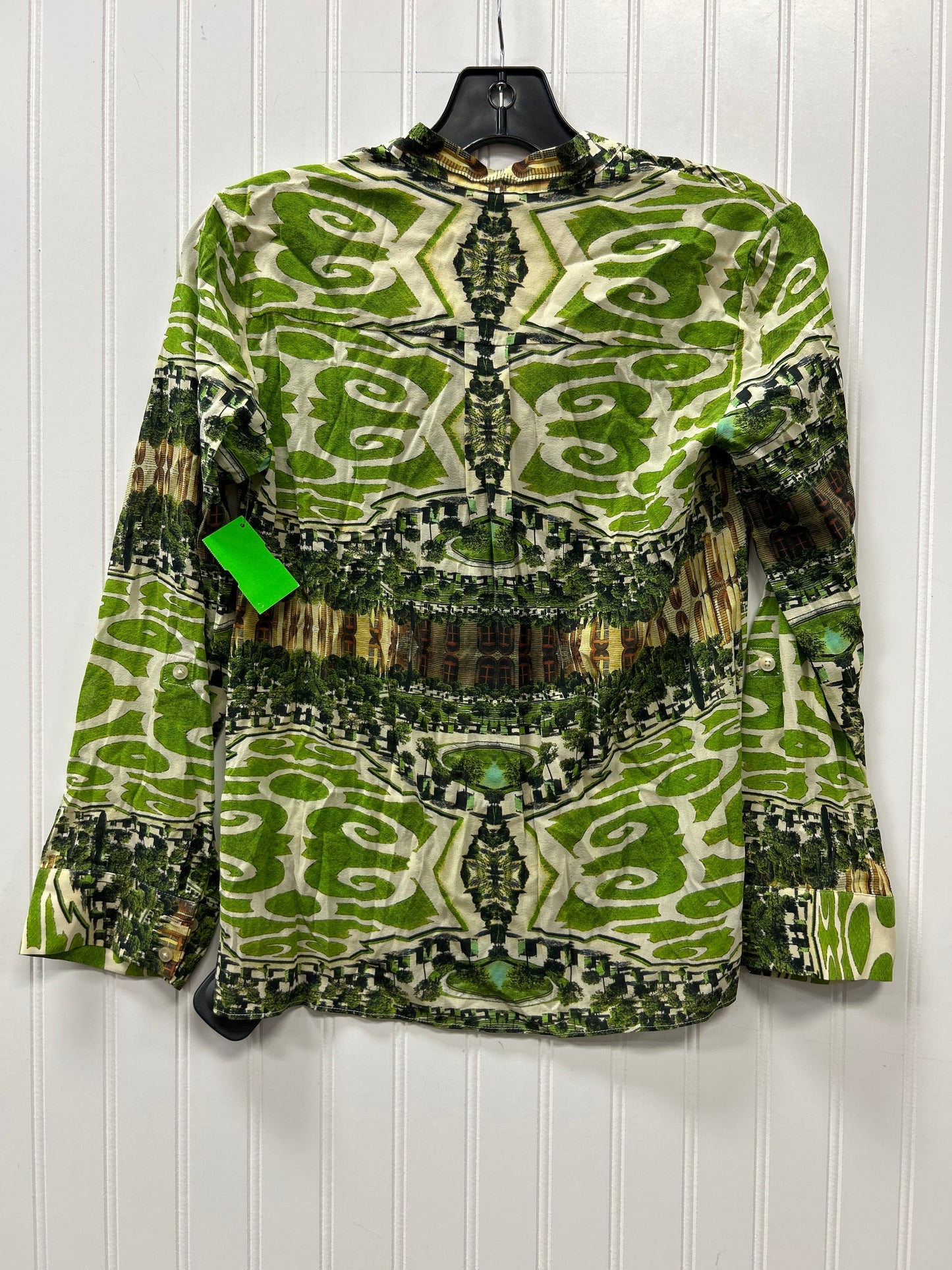 Top Ls Designer By Alice + Olivia In Green, Size:Xs