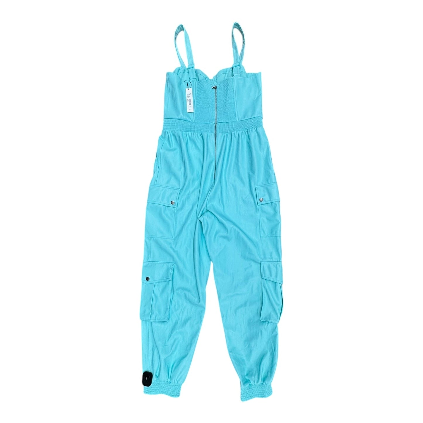 Jumpsuit Designer By Alice + Olivia In Blue, Size:L (14)