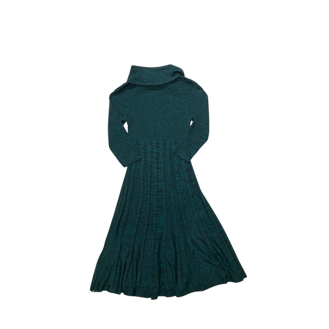 Dress Sweater By Christopher And Banks In Black & Green, Size:S