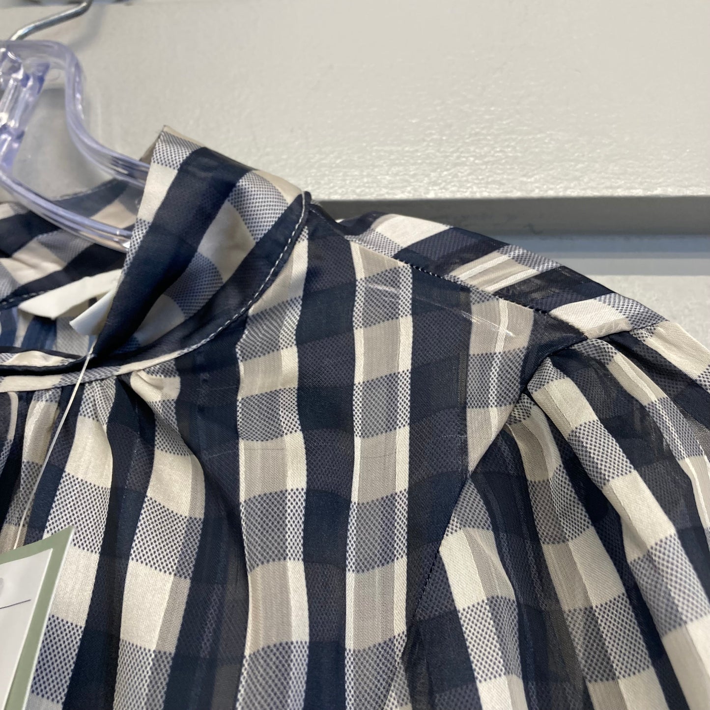Top Ls By H&M In Plaid Pattern, Size:L