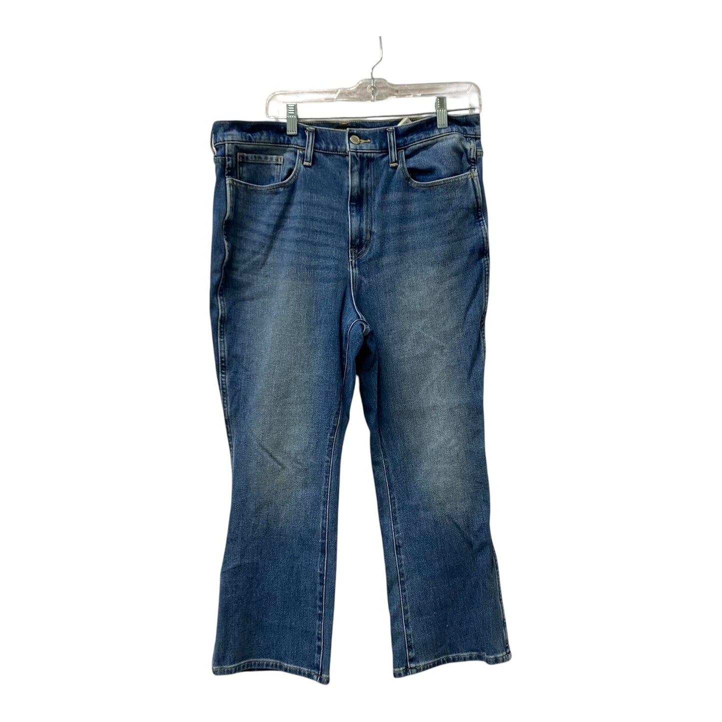 Jeans Boot Cut By Banana Republic In Blue Denim, Size:14