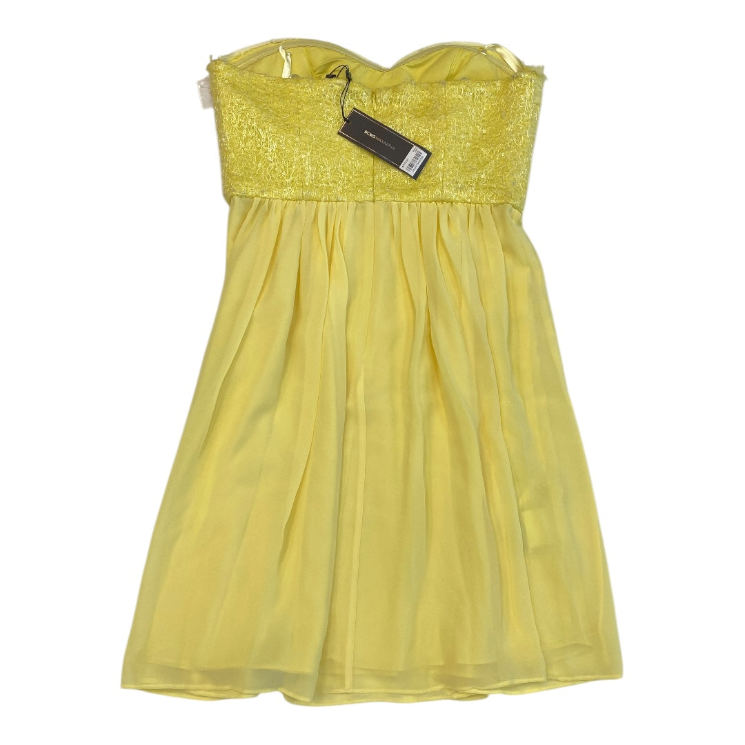 Dress Party Short By Bcbgmaxazria In Yellow, Size:8