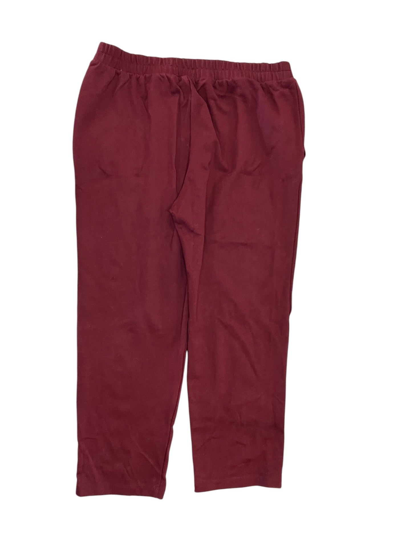Pants Wide Leg By A New Day In Maroon, Size:L