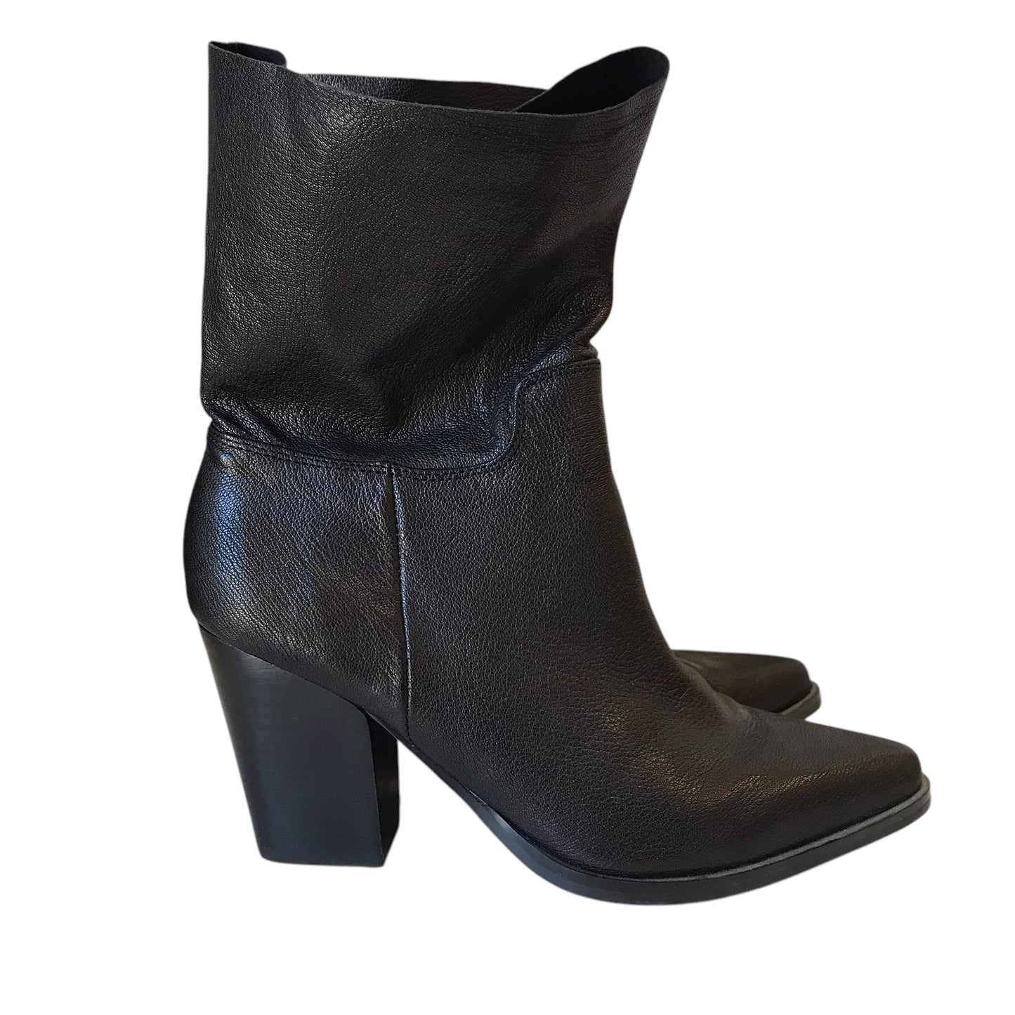 Boots Western By Bleecker & Bond In Black, Size:7.5